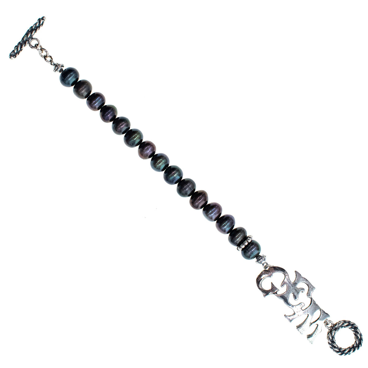 Back to the Future GEM Pearl Bracelet Black