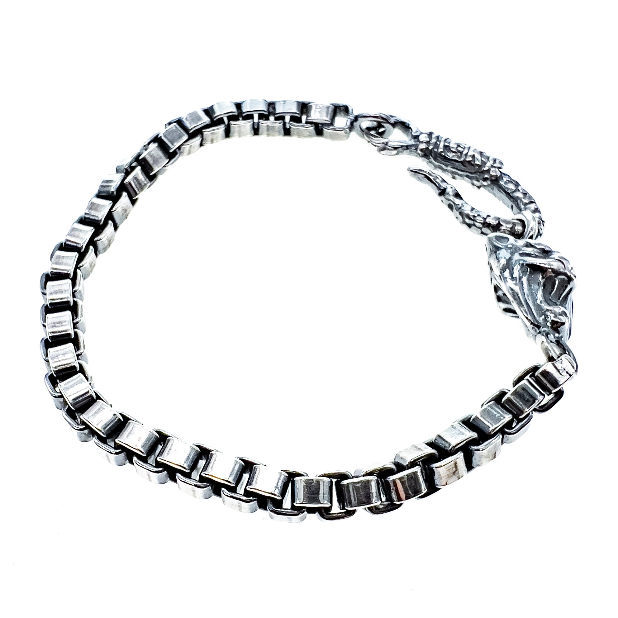 Silver Men's Bracelet Lion