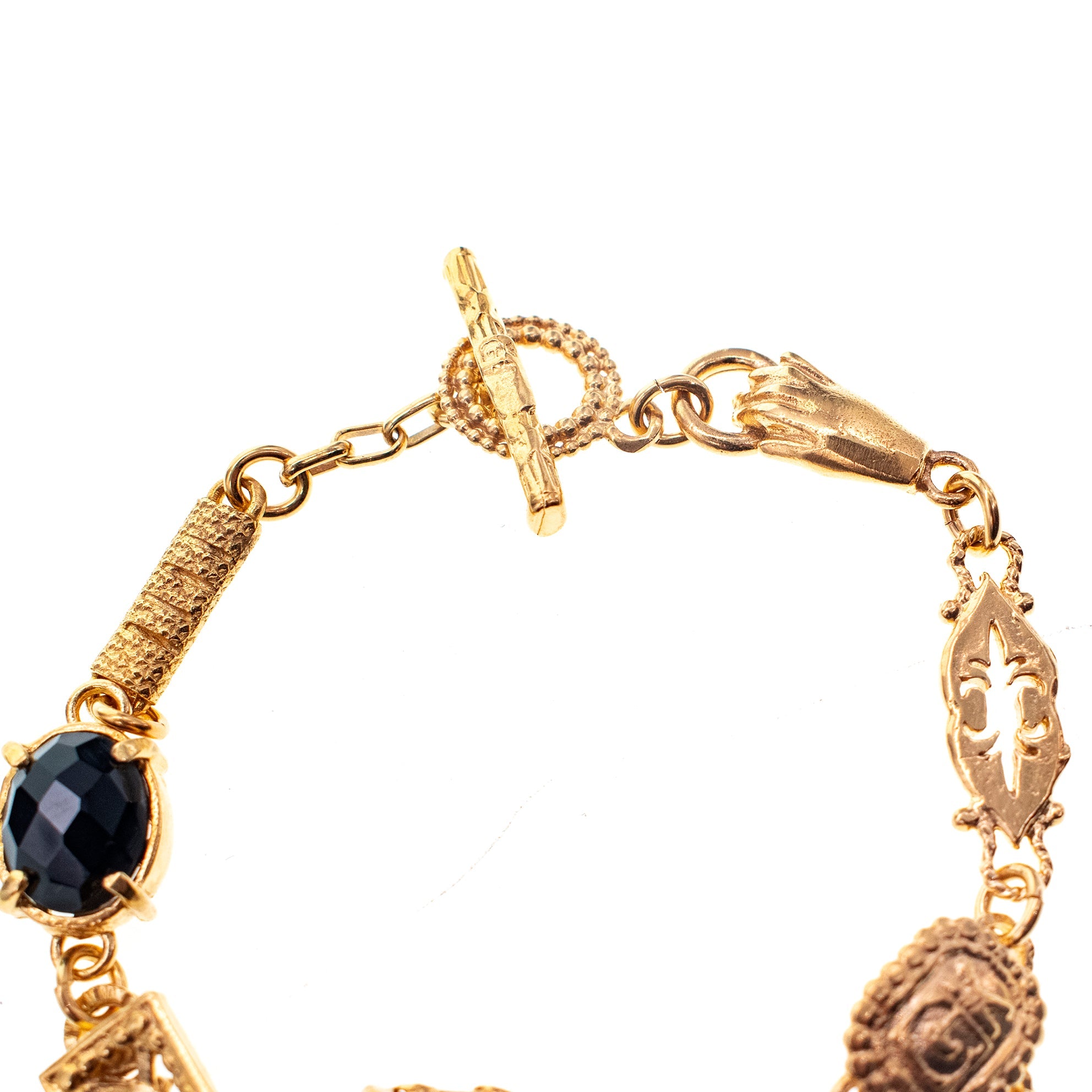 Picasso Charm Bracelet – Gold Plated – Gem Kingdom