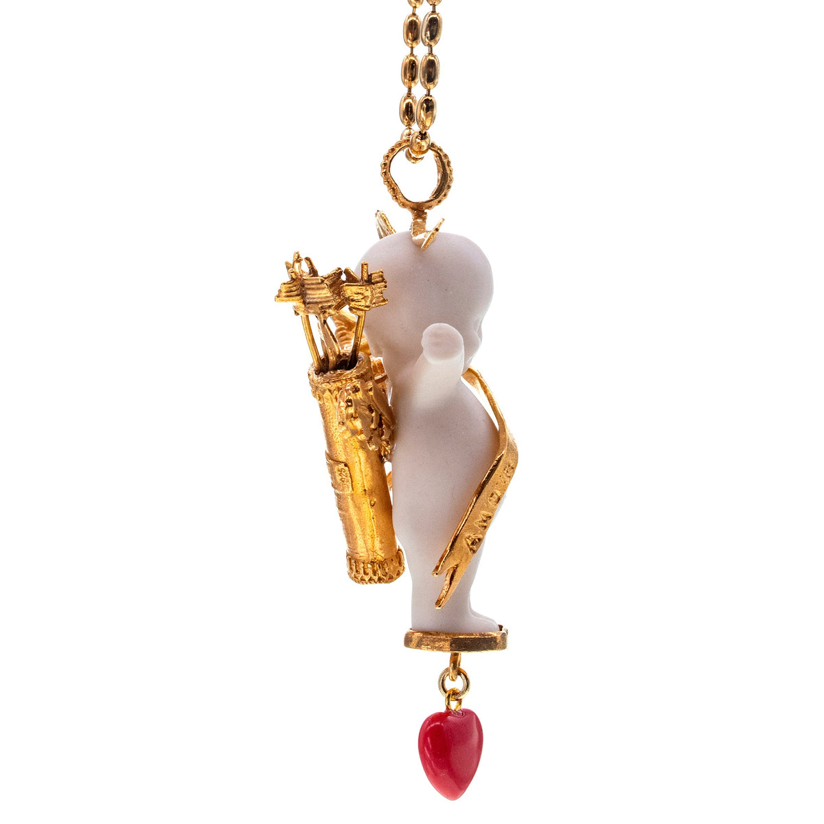 Amor Ketting Wit En Goud – Verguld – Gem Kingdom