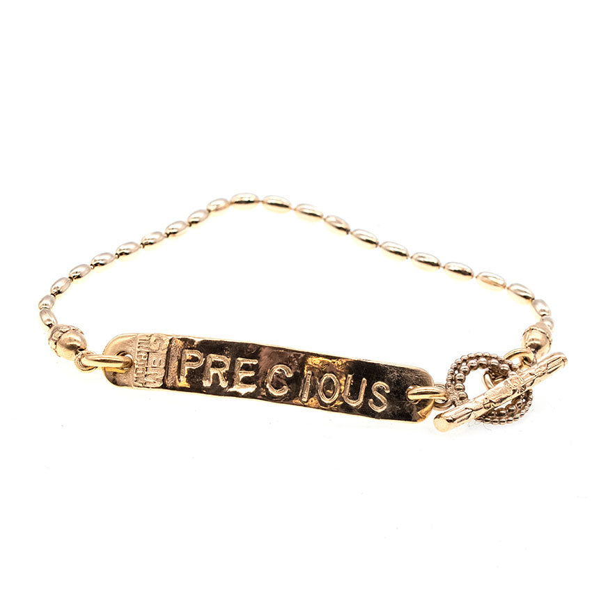 Elegant Gold Plated Name Bracelet – Gold Plated – Gem Kingdom