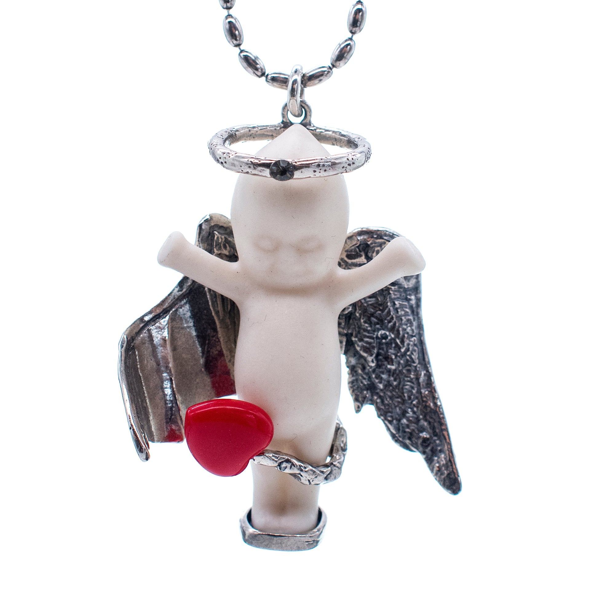 Lucy In The Sky White And Silver Necklace – Sterling Silver – Gem Kingdom