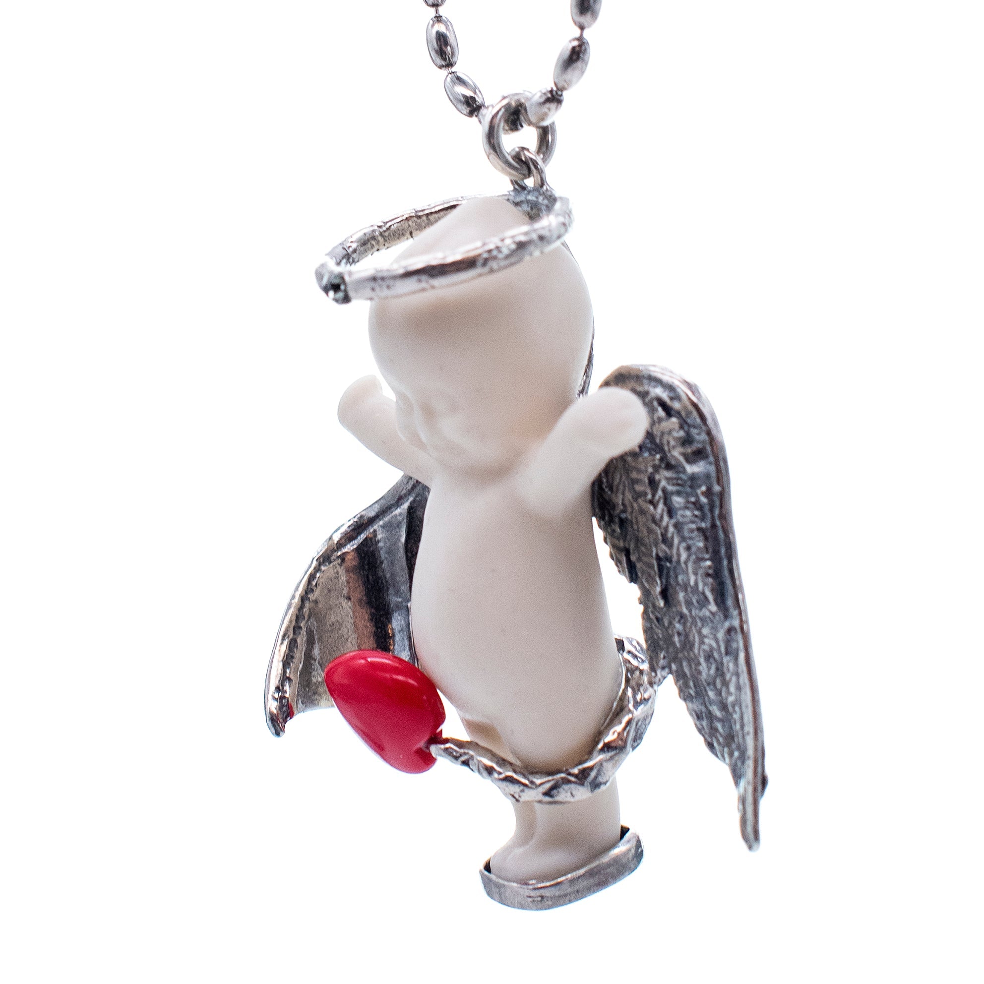 Lucy In The Sky White And Silver Necklace – Sterling Silver – Gem Kingdom