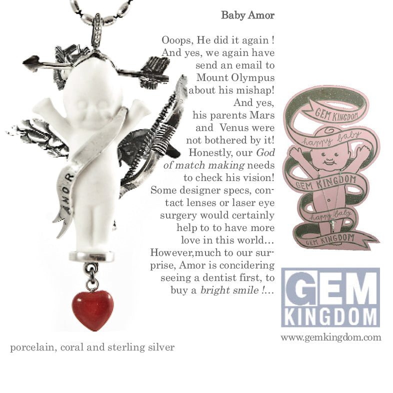 "Amor" Ketting Wit En Zilver