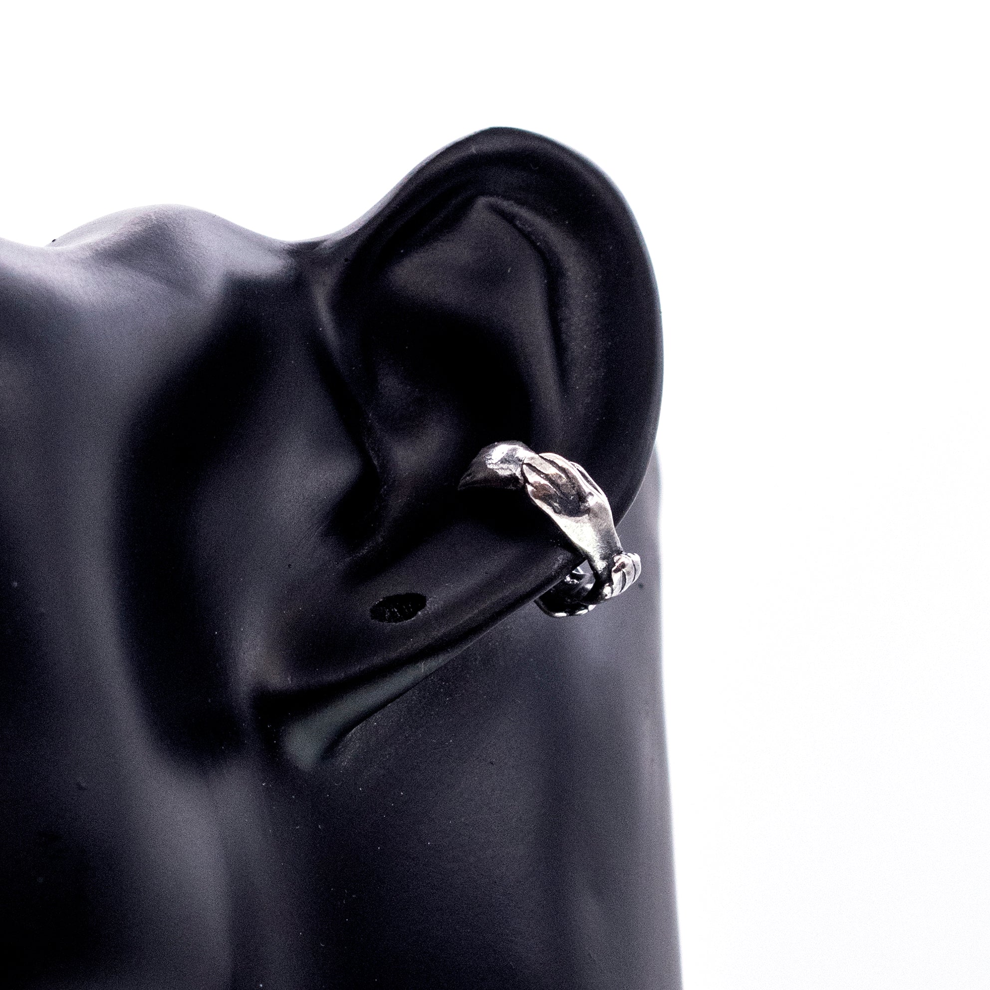 Helping Hands Sterling Silver Ear Cuff – Sterling Silver – Gem Kingdom