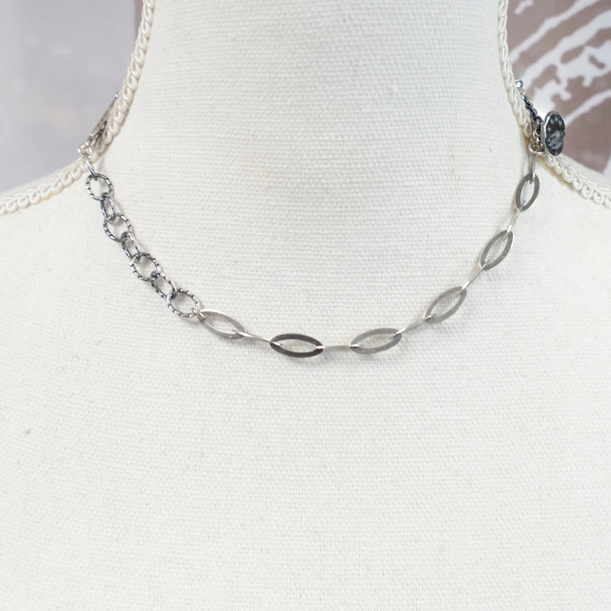 Gemengde Bedel Zilveren Ketting – Zilver – Gem Kingdom