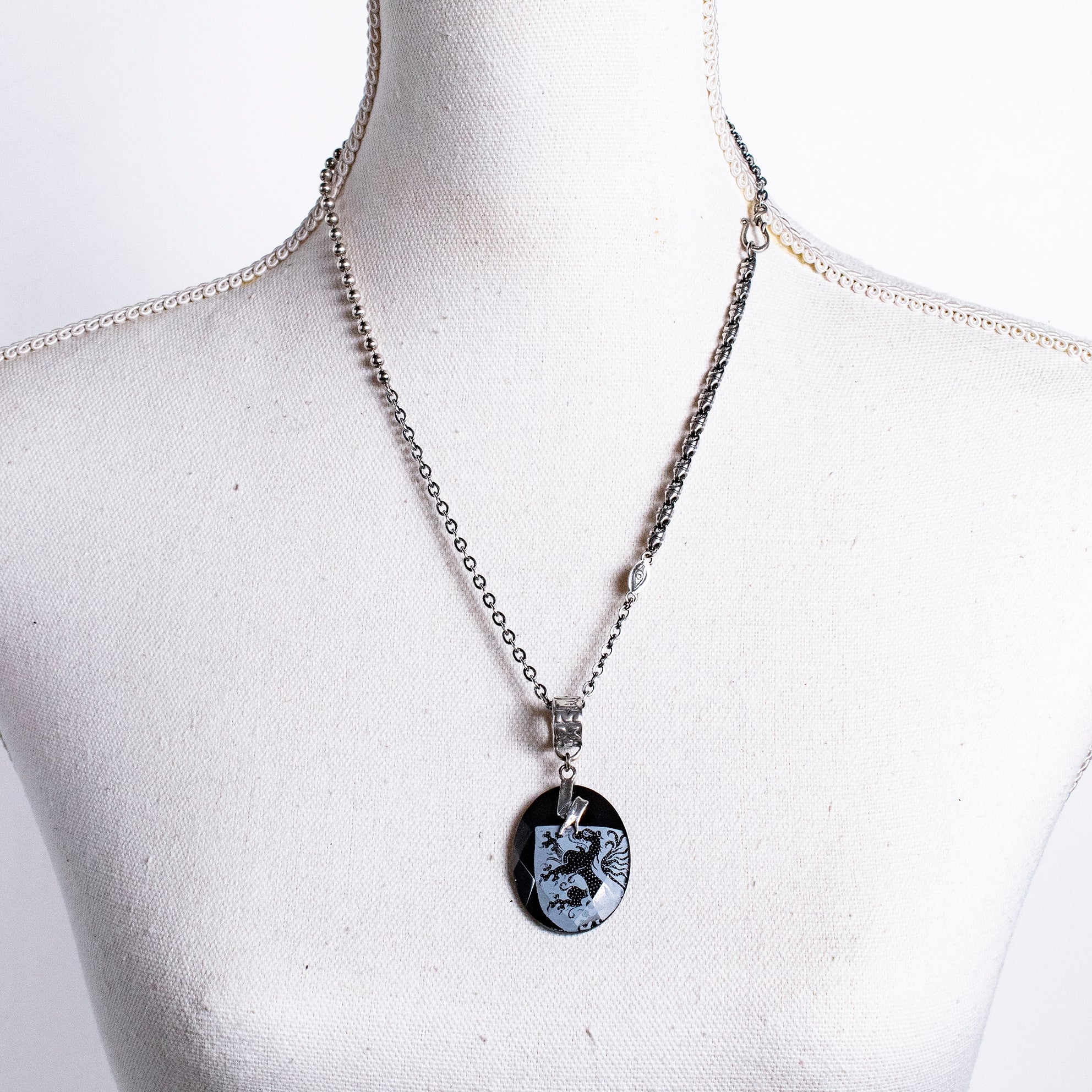 Sterling Silver Mixed Chain Necklace – Sterling Silver – Gem Kingdom