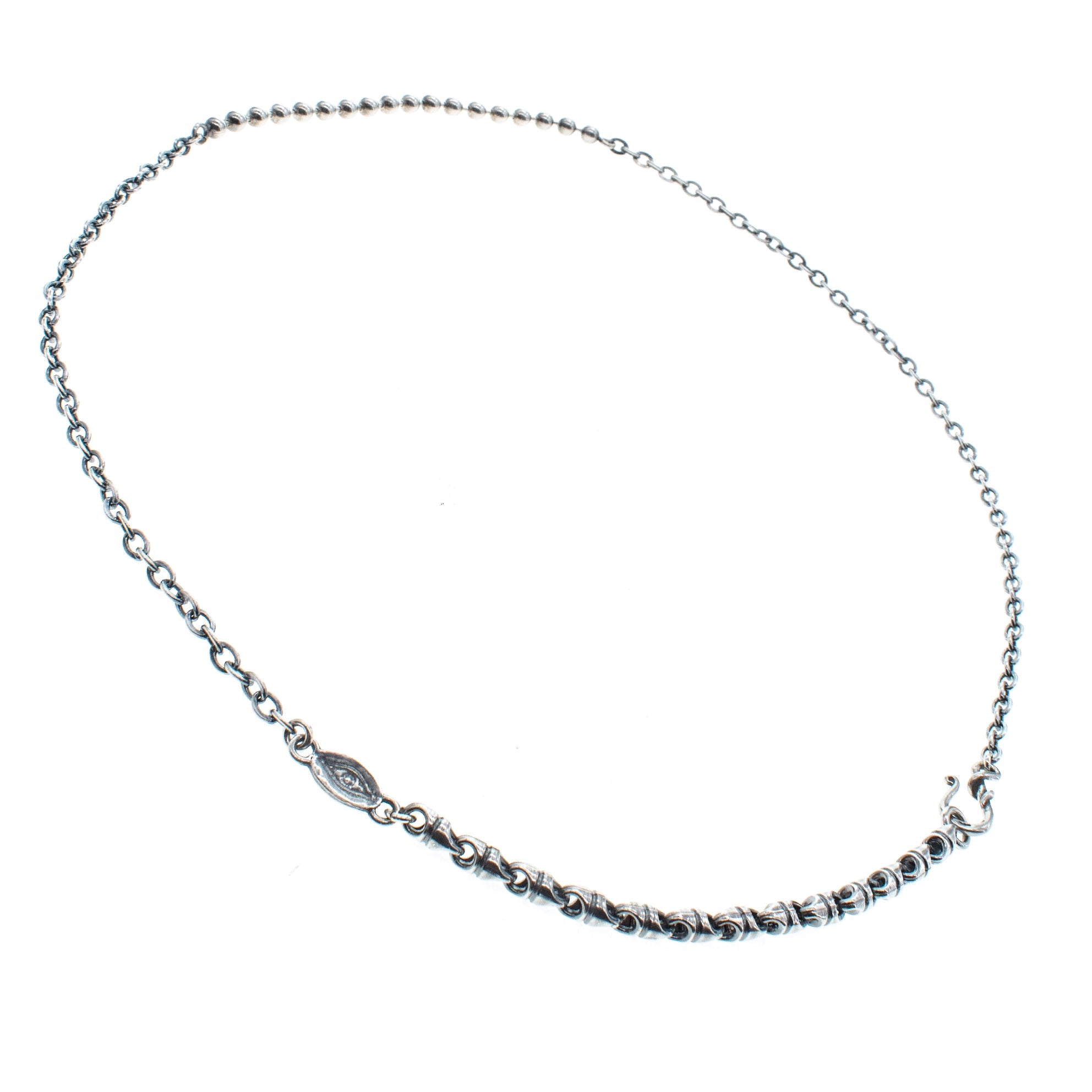 Sterling Silver Mixed Chain Necklace – Sterling Silver – Gem Kingdom
