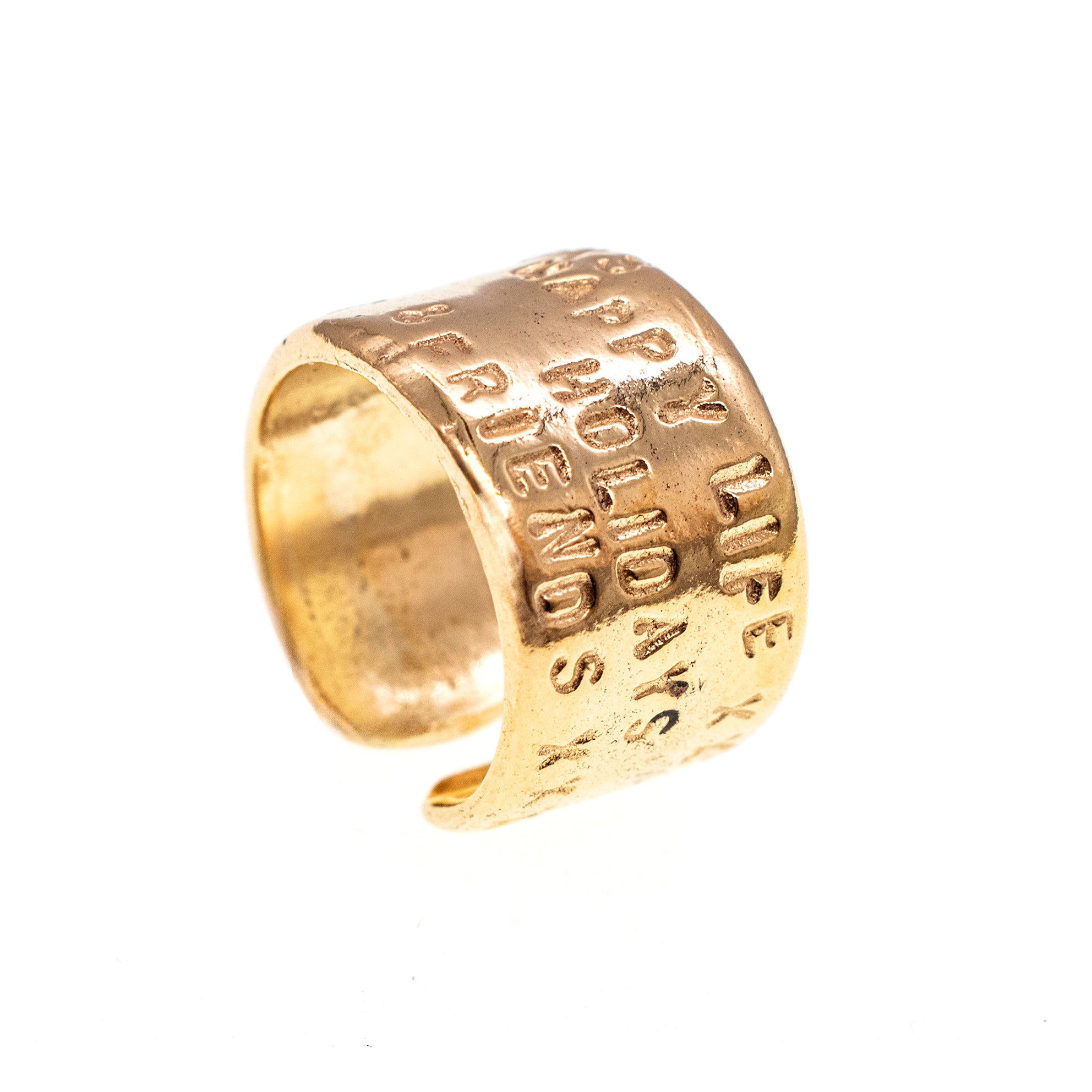 Gold Plated Good Luck Ring