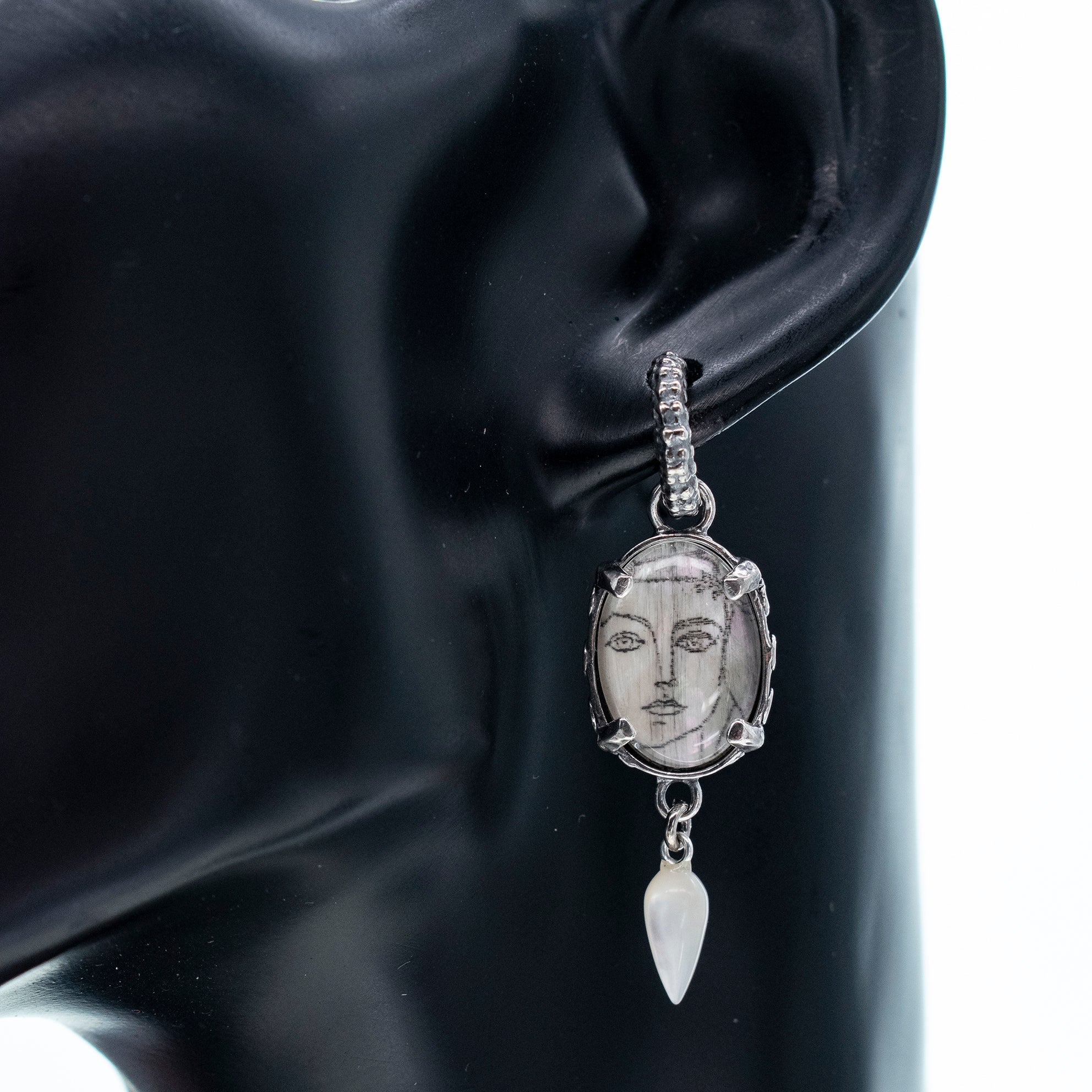 Picasso Drop Earrings – Sterling Silver – Gem Kingdom