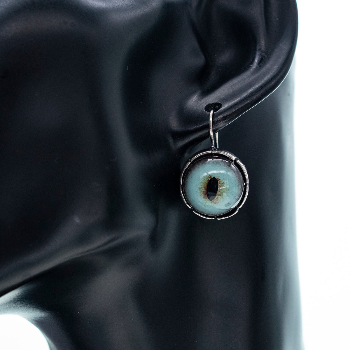 Eye Love You Blue Eye Drop Earrings – Sterling Silver – Gem Kingdom
