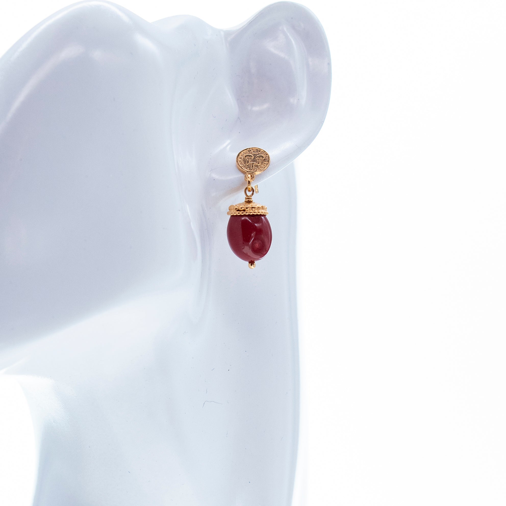 Royal Coin Earrings – Gold Plated – Gem Kingdom