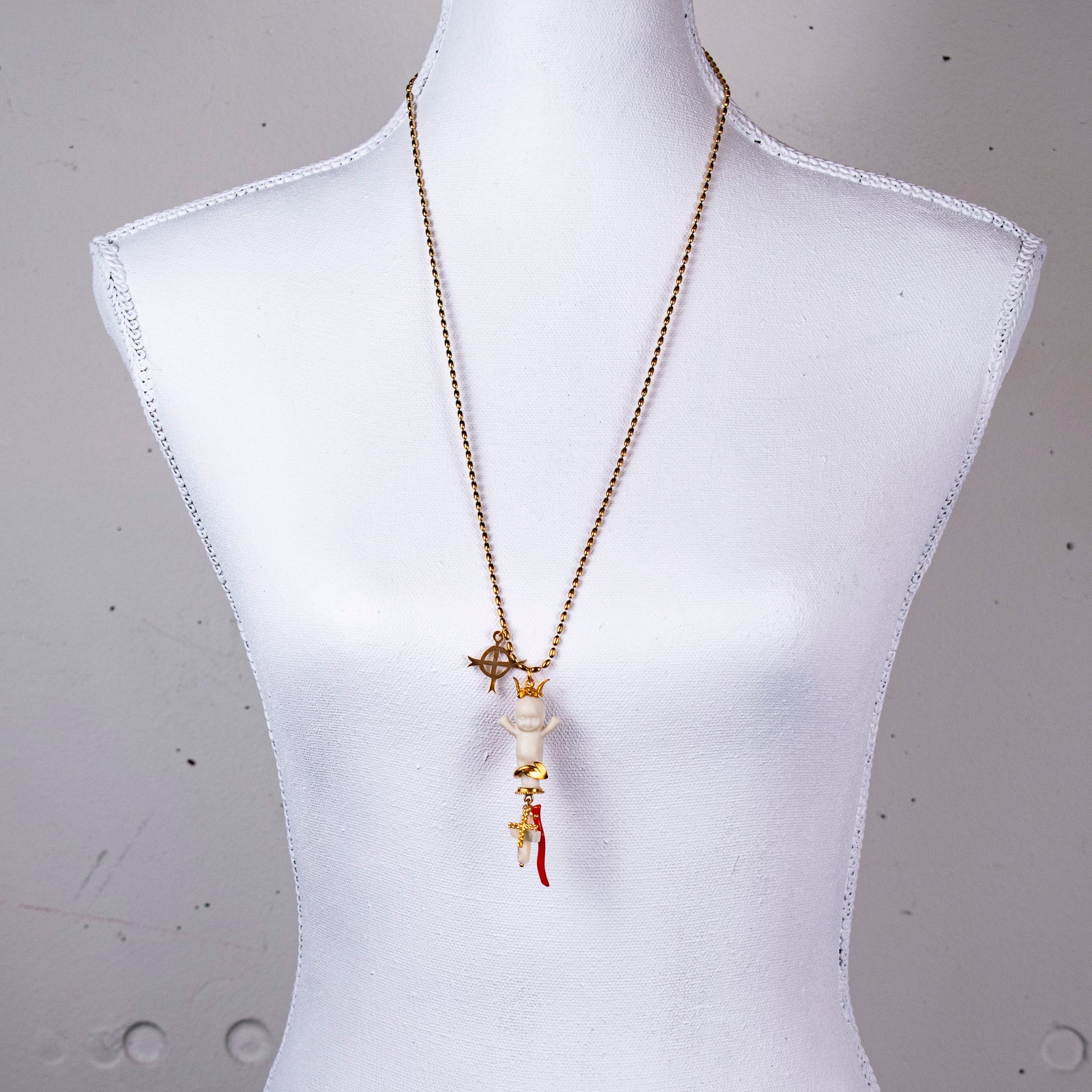 "Jezabella" Ketting Wit En Goud