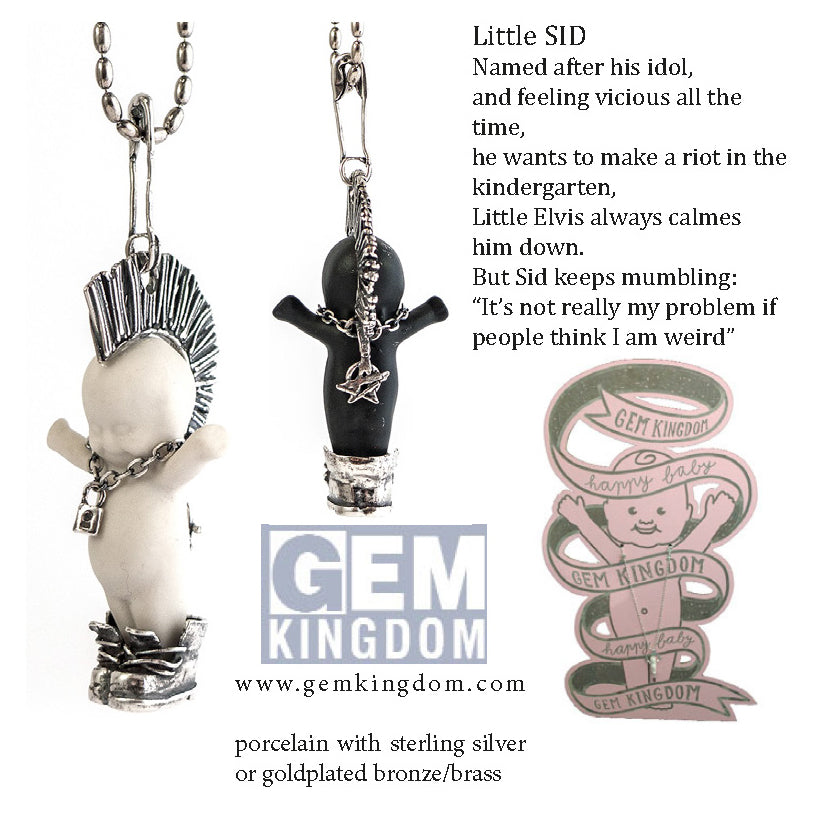 "Little Sid" Ketting Wit En Goud
