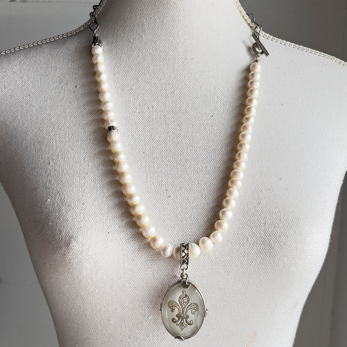 Fleur-De-Lis Ketting Wit – Sterling Zilver – Gem Kingdom