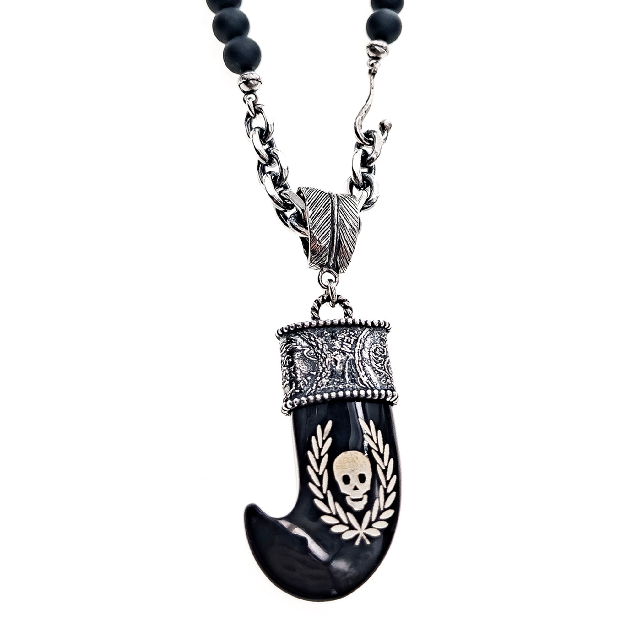 Skull Tooth Beaded Necklace