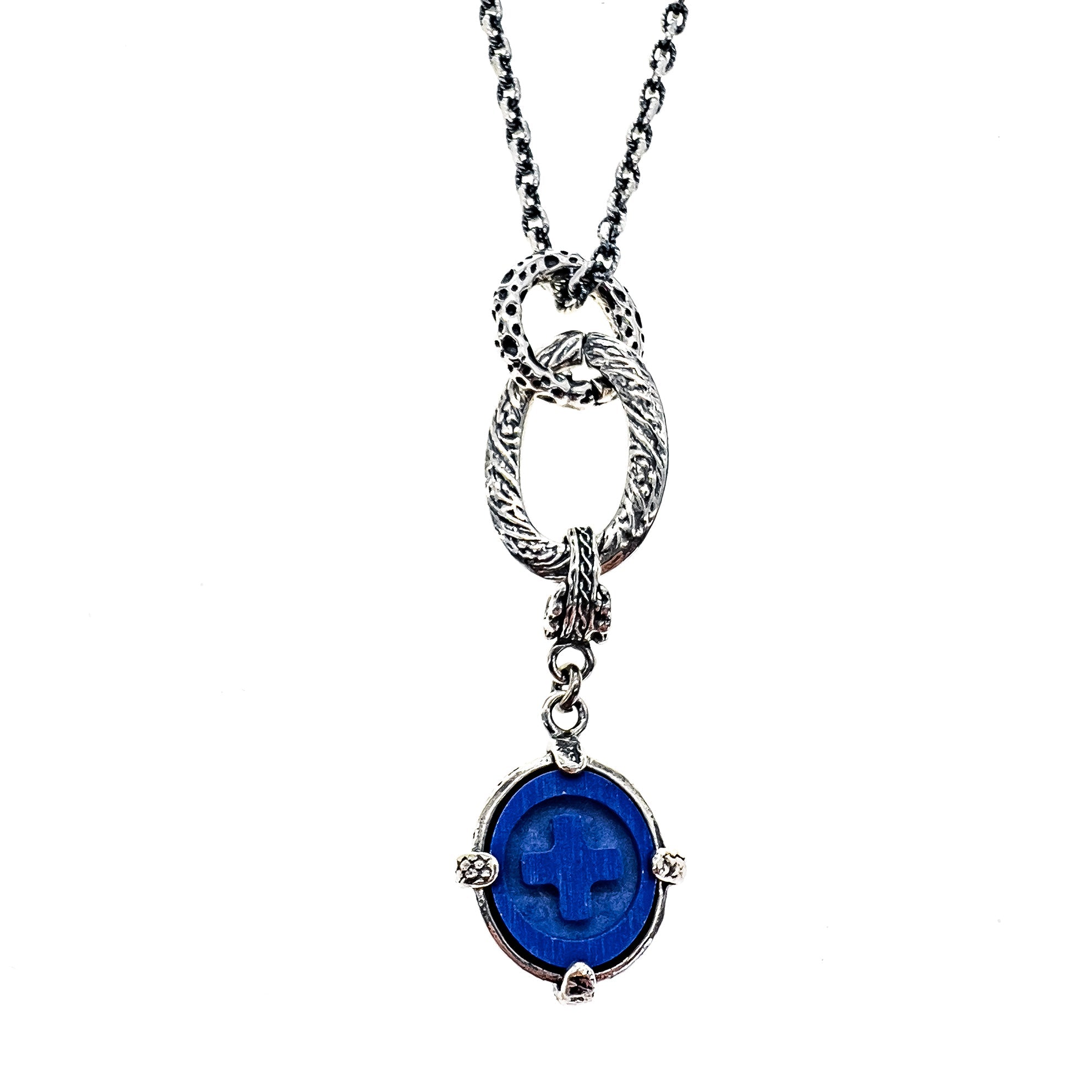 Rebel Rebel Blue Lapis Necklace – Sterling Silver – Gem Kingdom