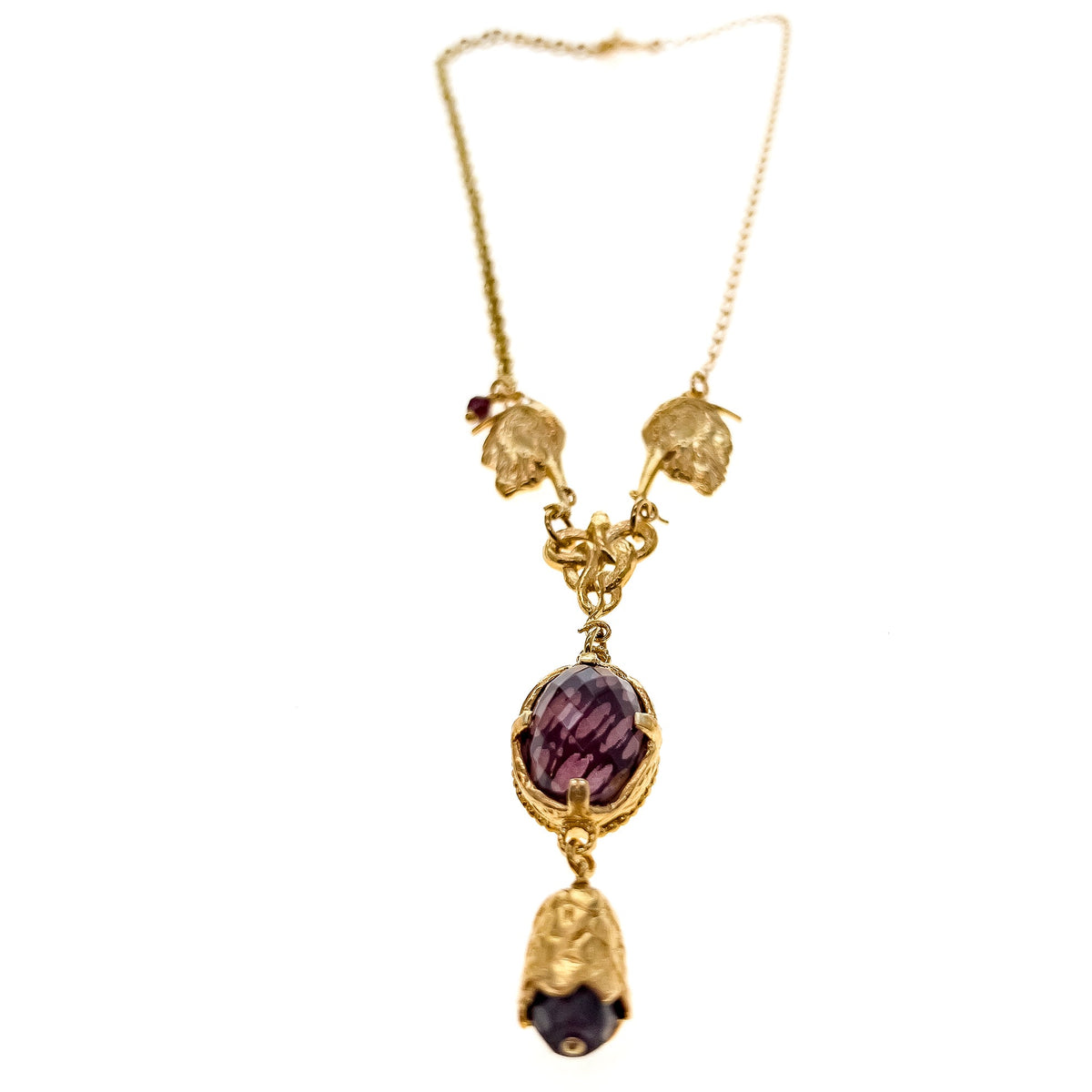 Reiger Ketting Rood – 18K Verguld – Gem Kingdom