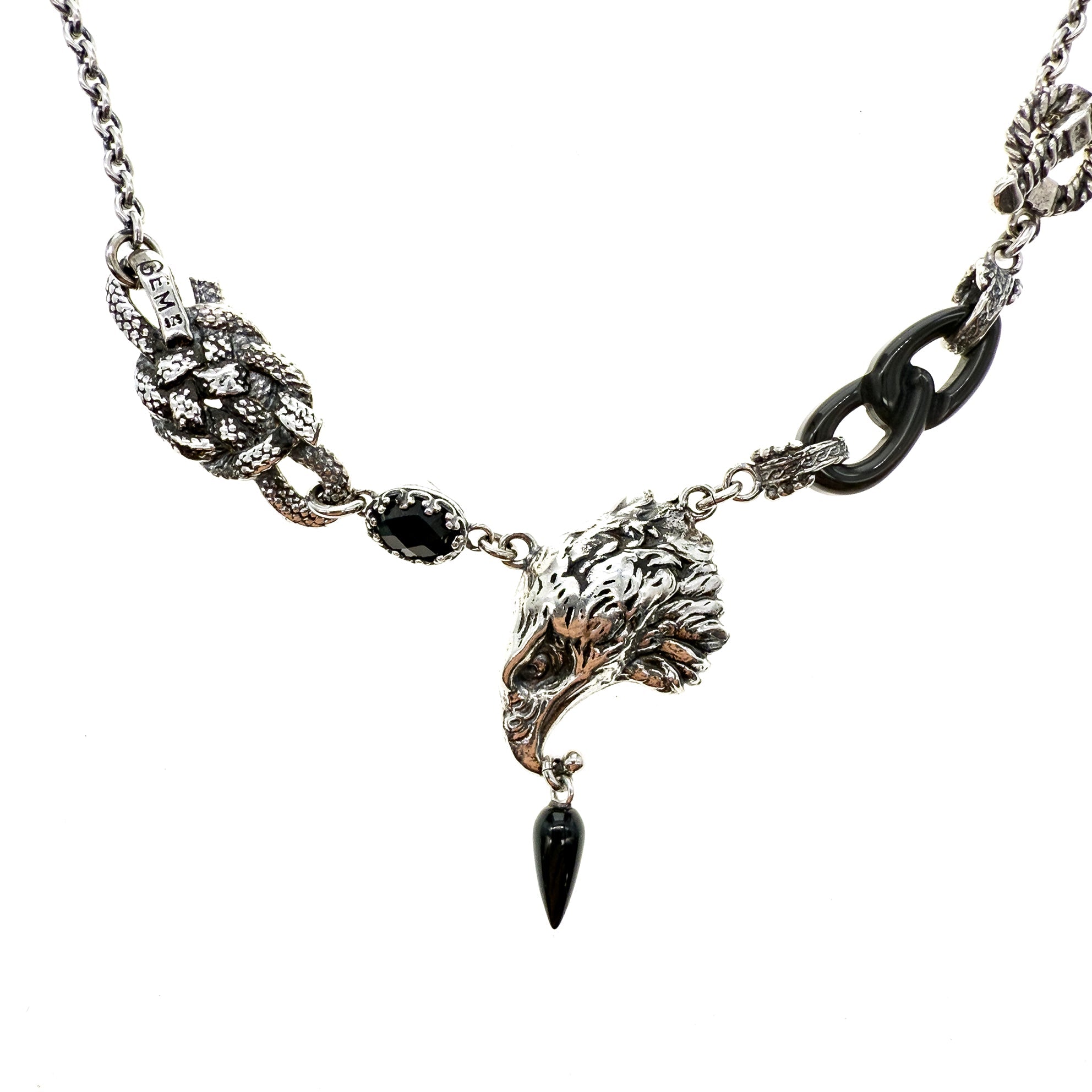 Eagle Necklace – Sterling Silver – Gem Kingdom