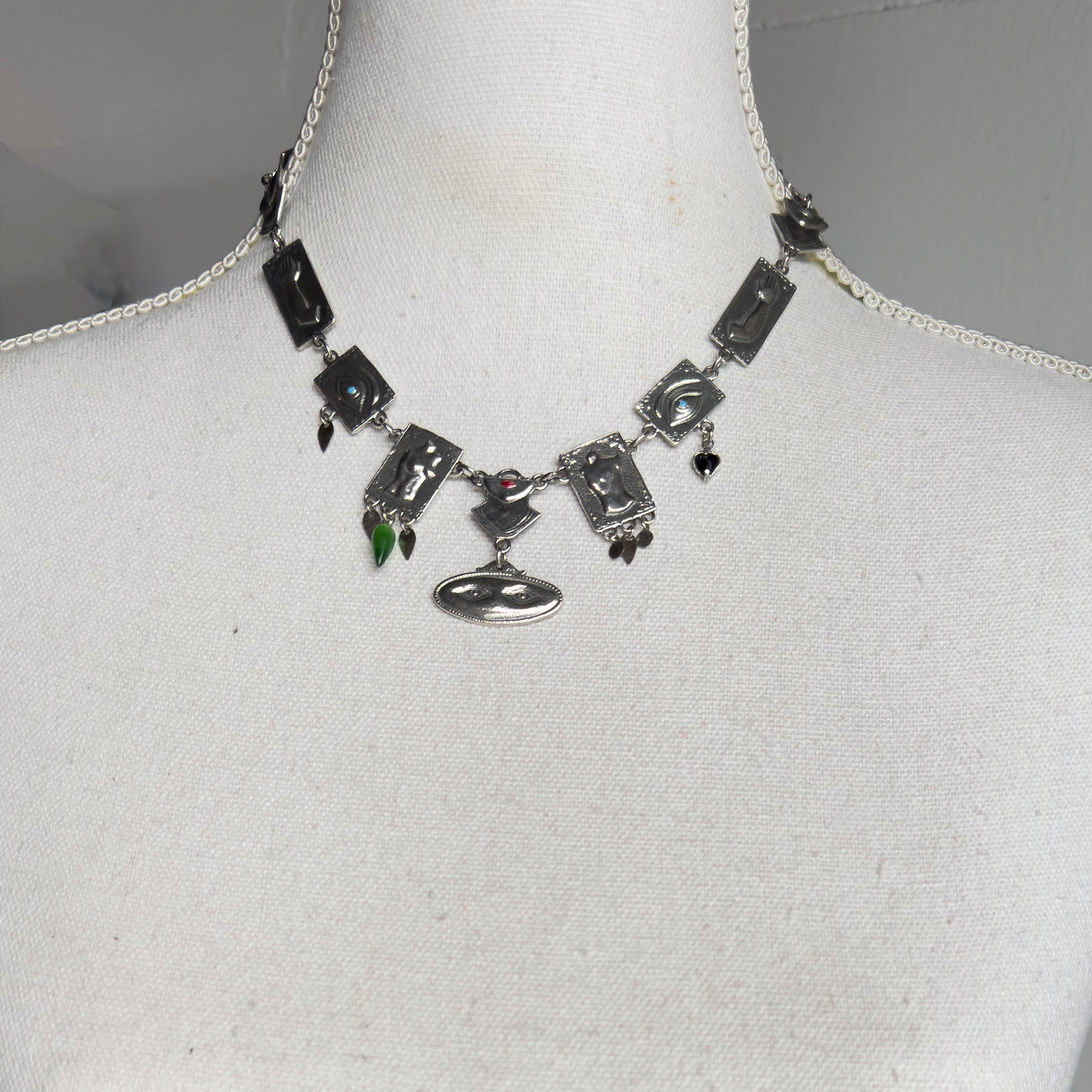 Ex Voto Collar Necklace – Sterling Silver – Gem Kingdom