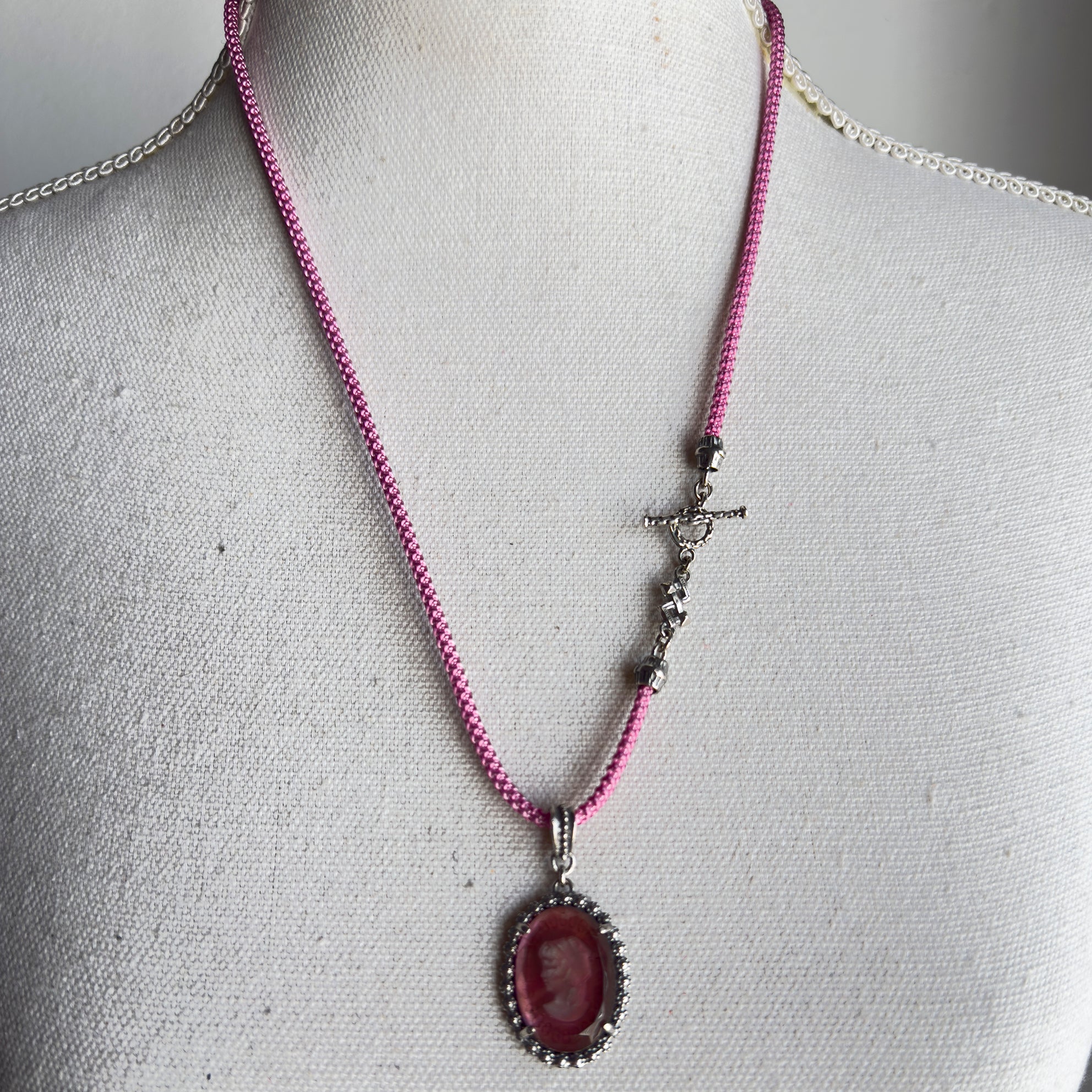 Spiegel Hanger Ketting Roze