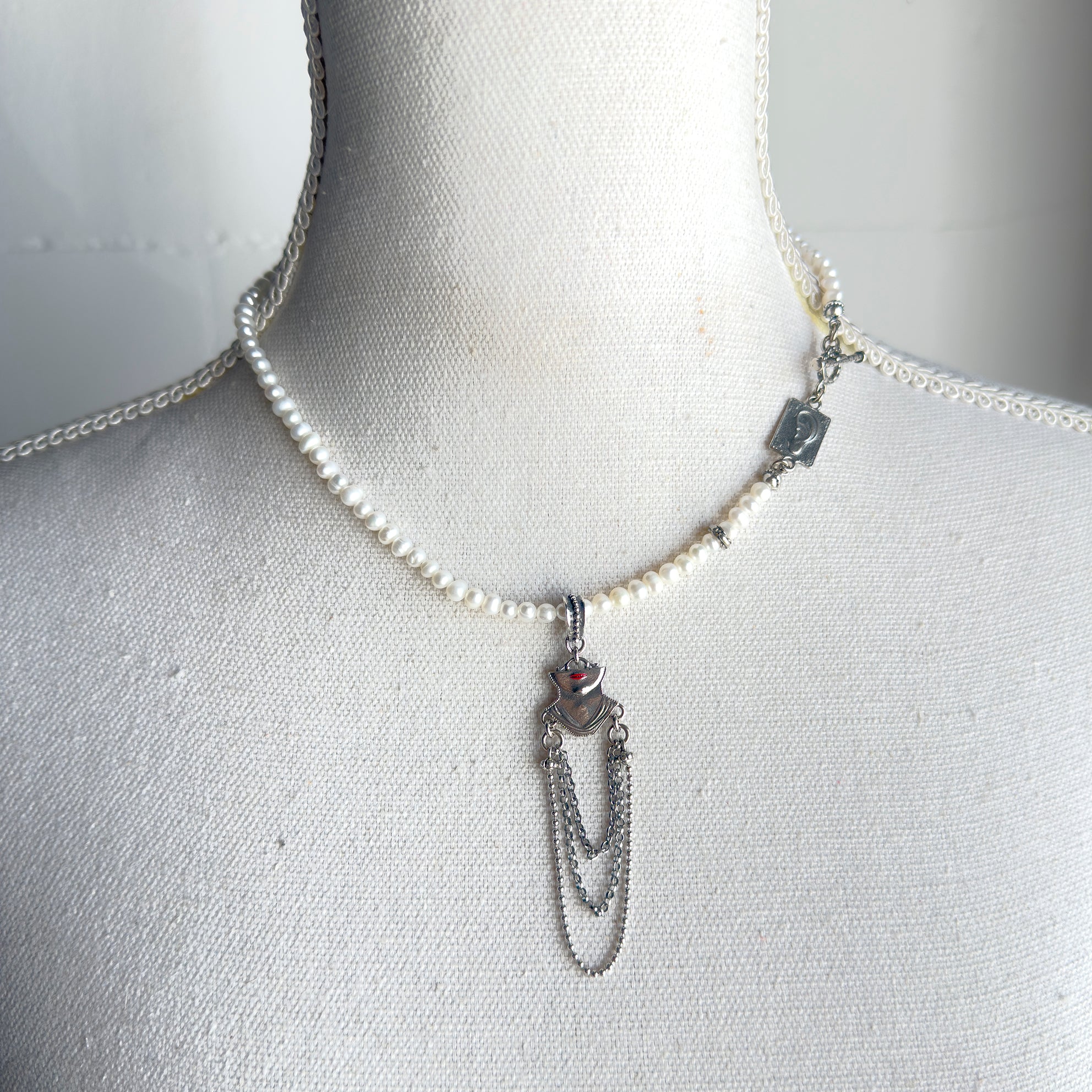 Ex Voto Fringe Pearl Necklace – Sterling Silver – Gem Kingdom