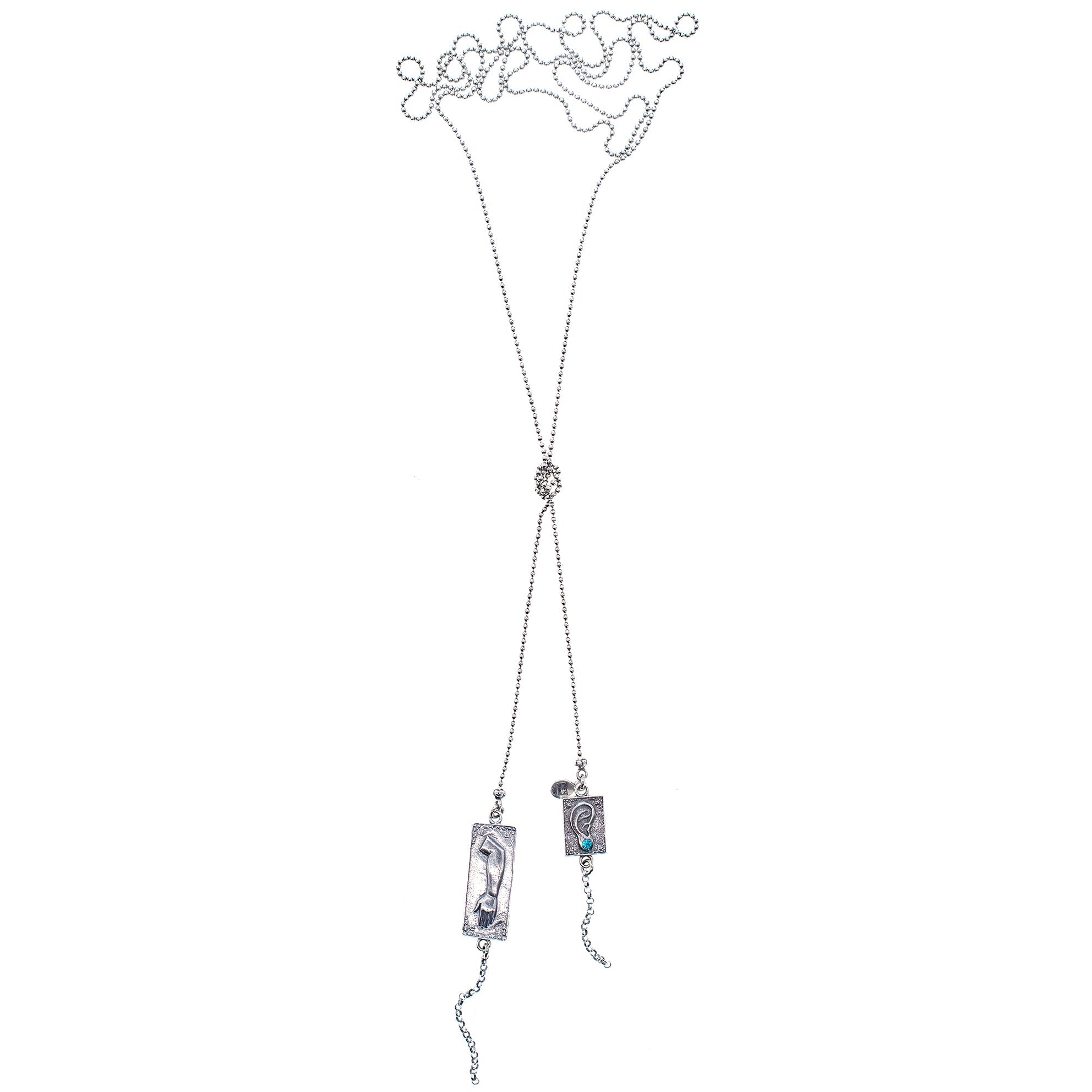 Ex Voto Lariat Necklace – Sterling Silver – Gem Kingdom