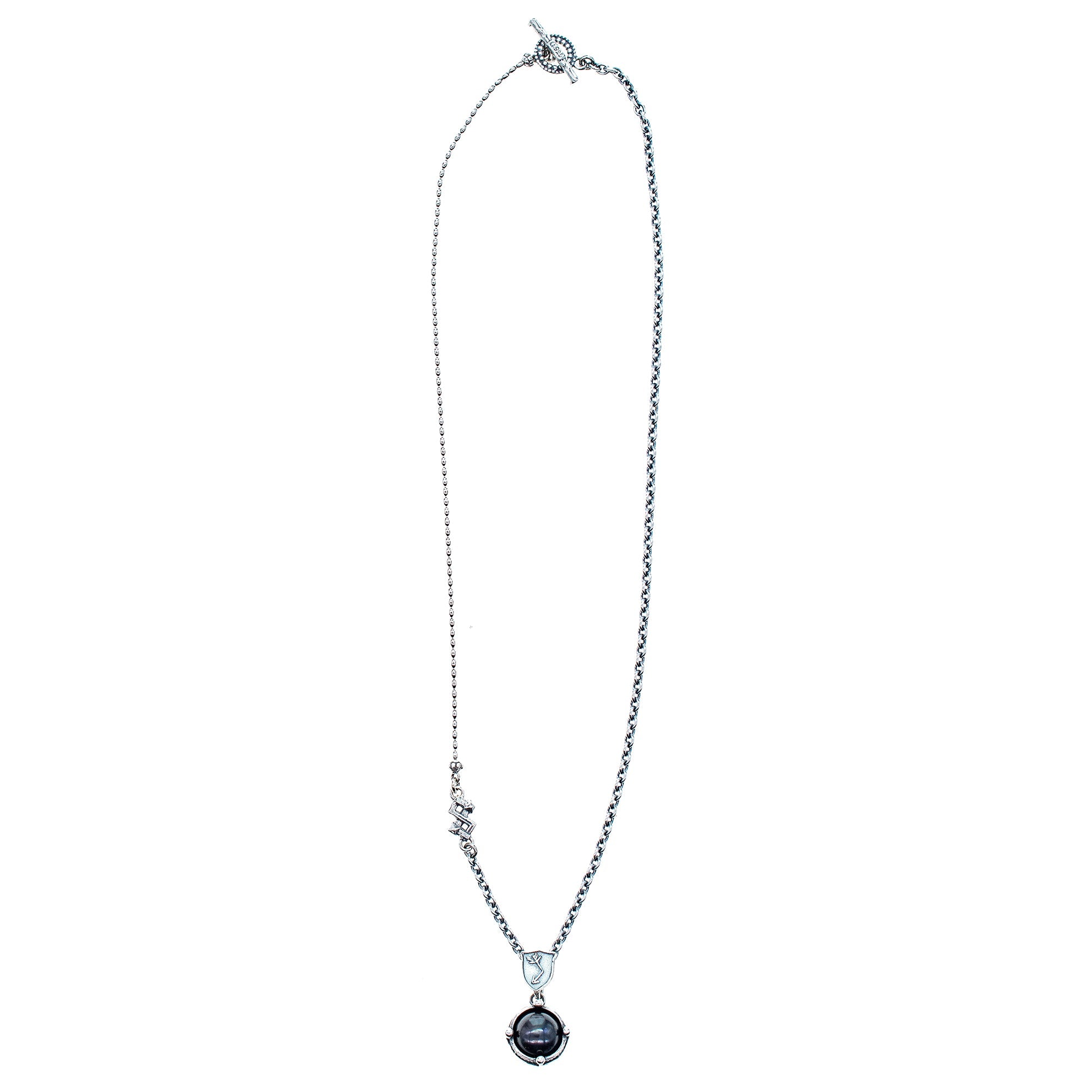 Black Pearl Pendant Sterling Silver Necklace – Sterling Silver – Gem Kingdom