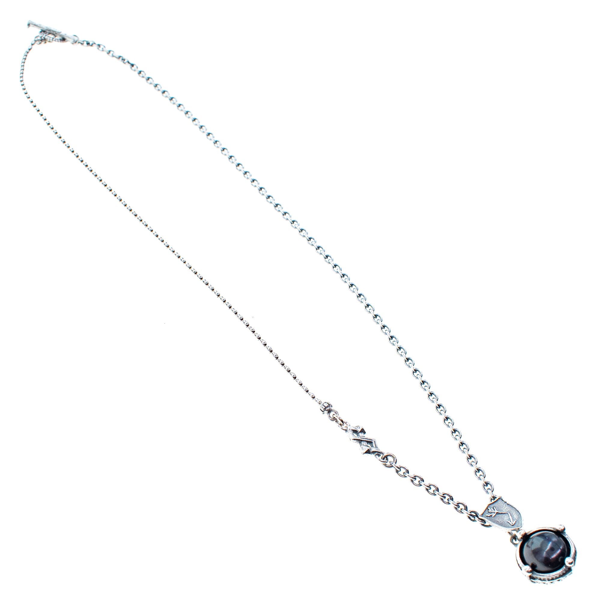 Black Pearl Pendant Sterling Silver Necklace – Sterling Silver – Gem Kingdom