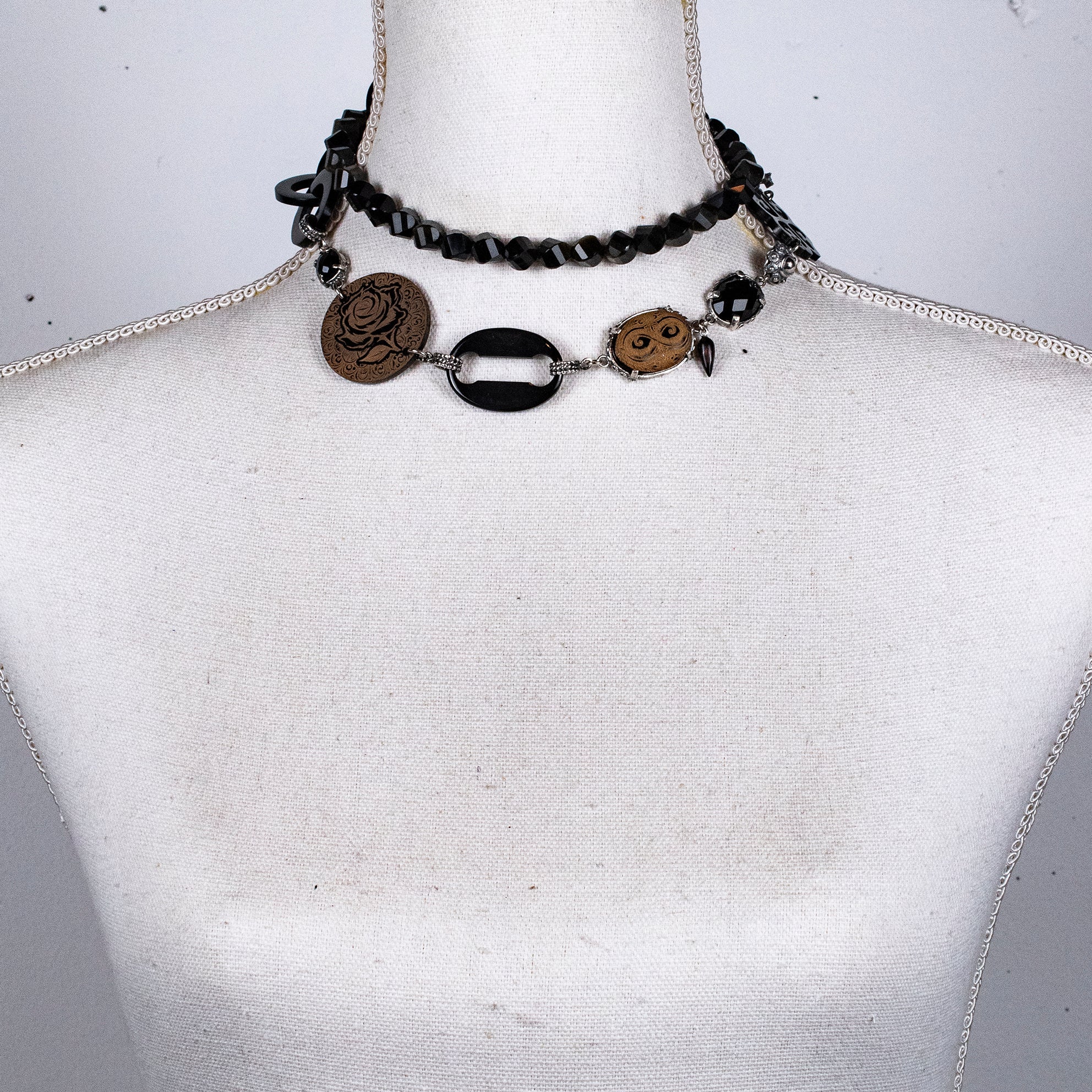 Black Symphony Of Love Necklace – Sterling Silver – Gem Kingdom