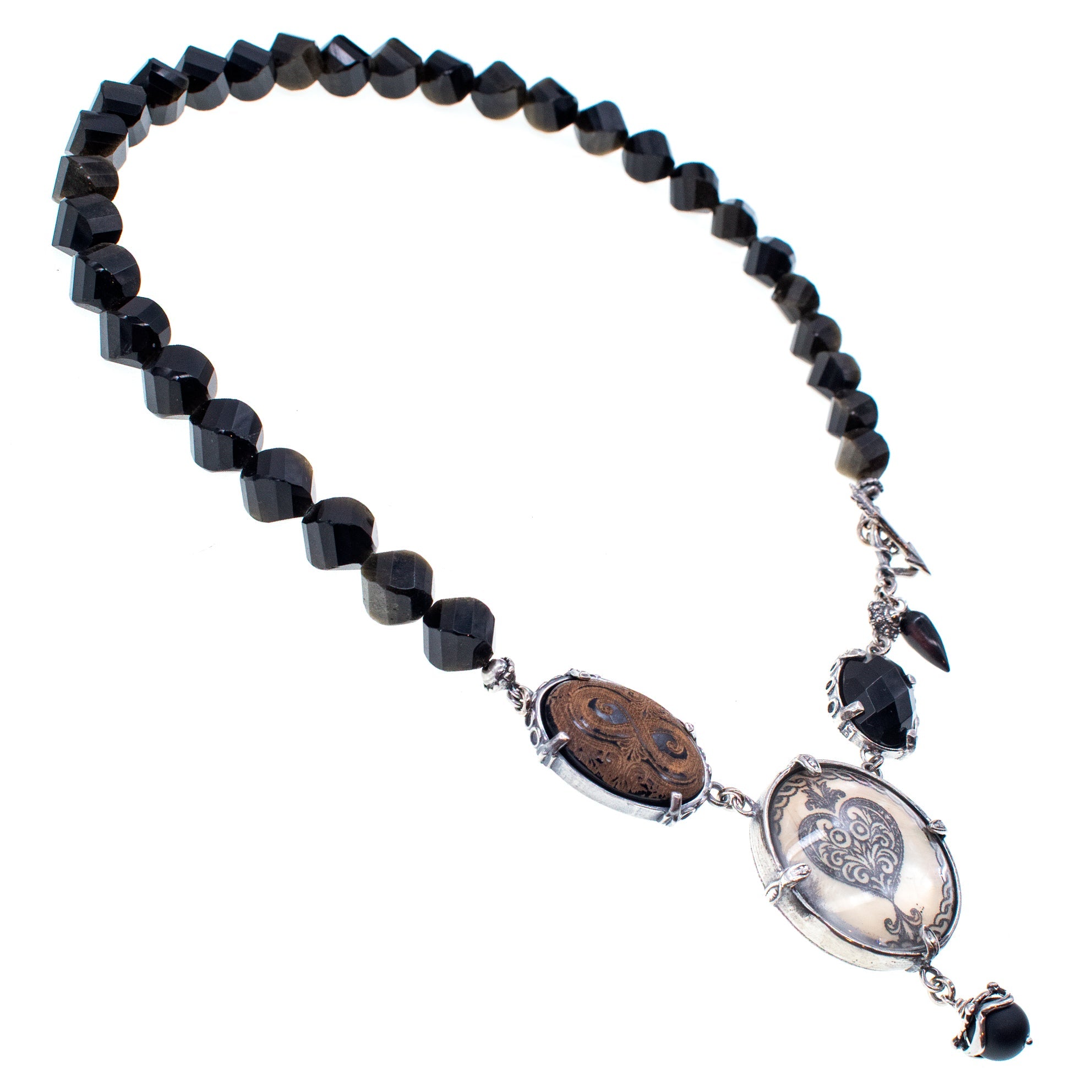 Dark Devotion Necklace – Sterling Silver – Gem Kingdom