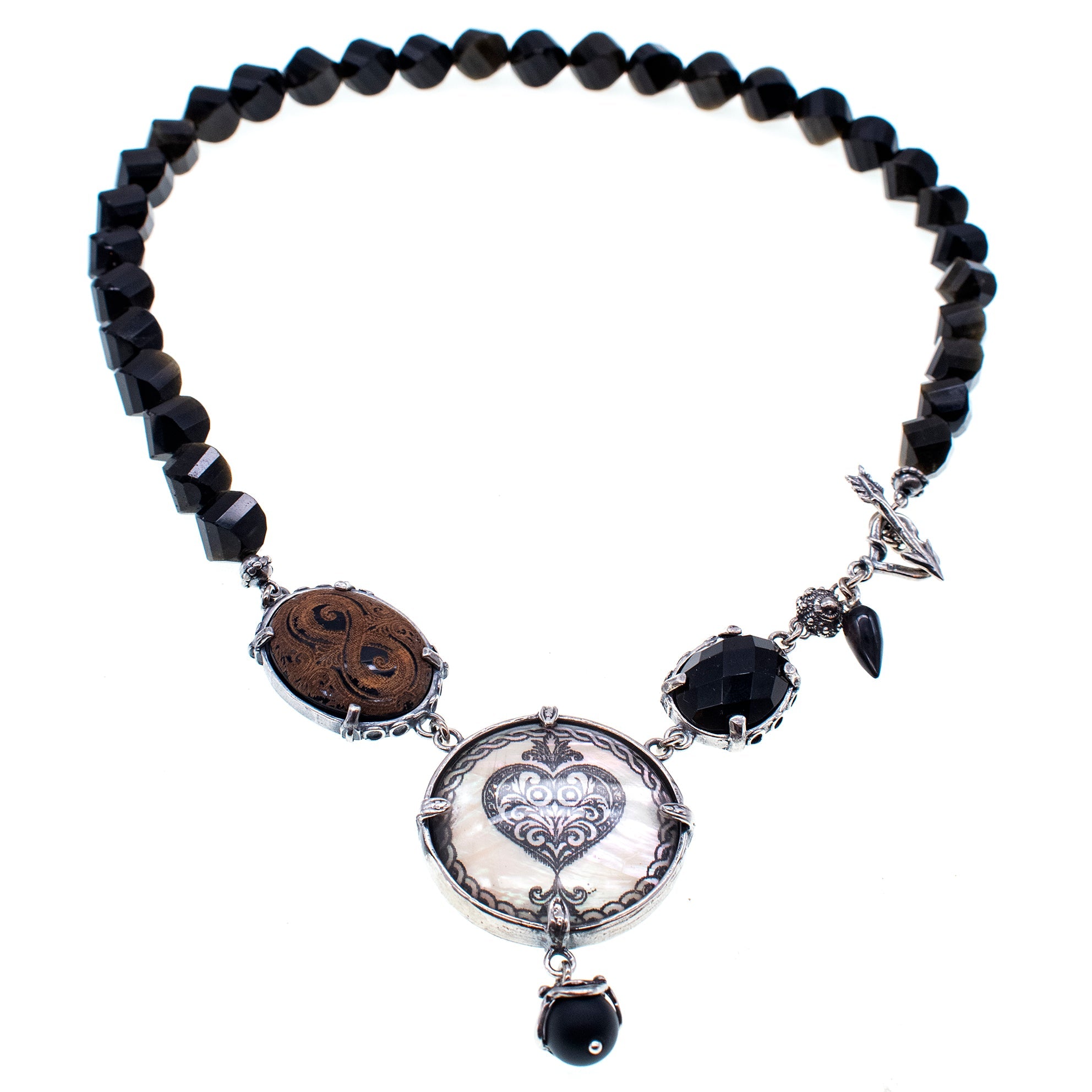 Dark Devotion Necklace – Sterling Silver – Gem Kingdom