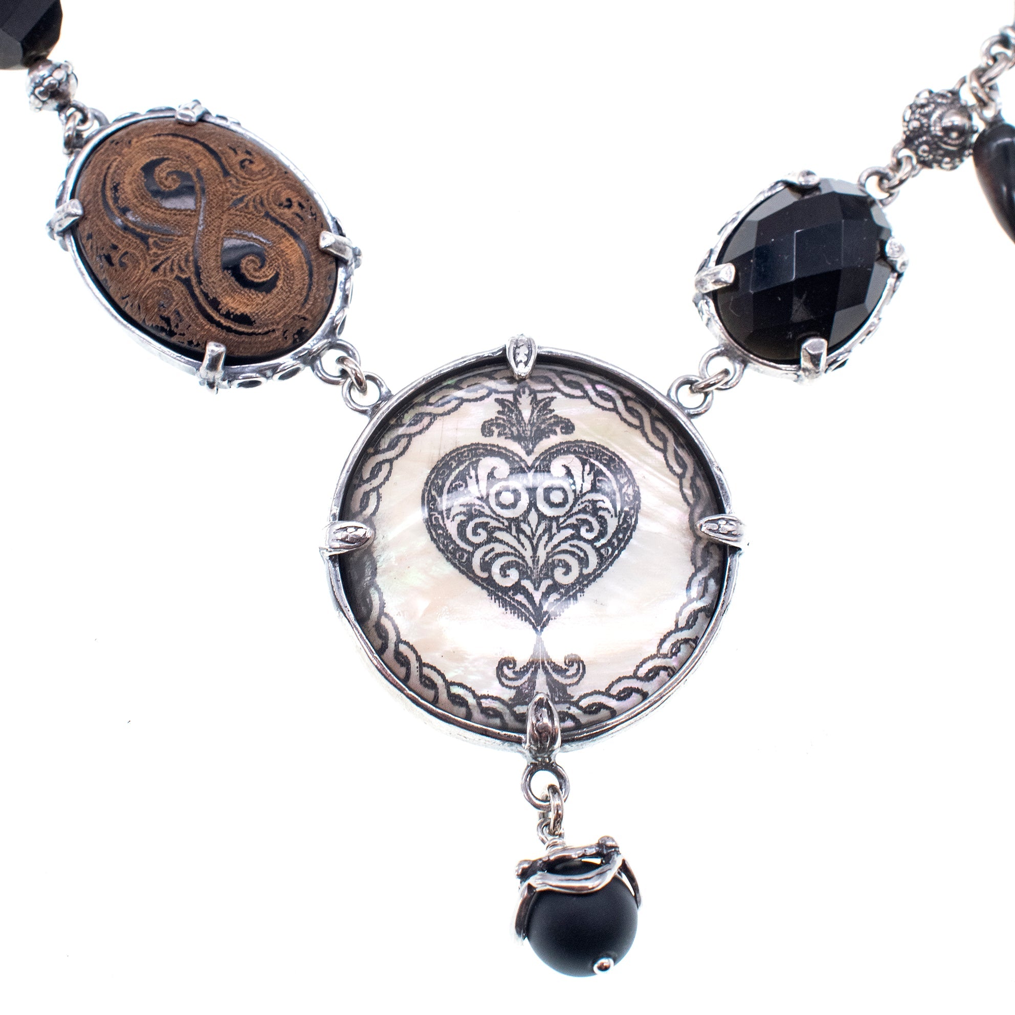 Dark Devotion Necklace – Sterling Silver – Gem Kingdom