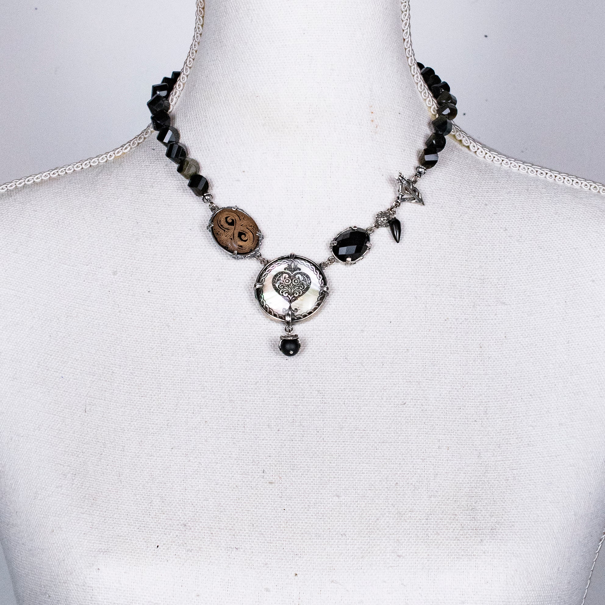Dark Devotion Necklace – Sterling Silver – Gem Kingdom