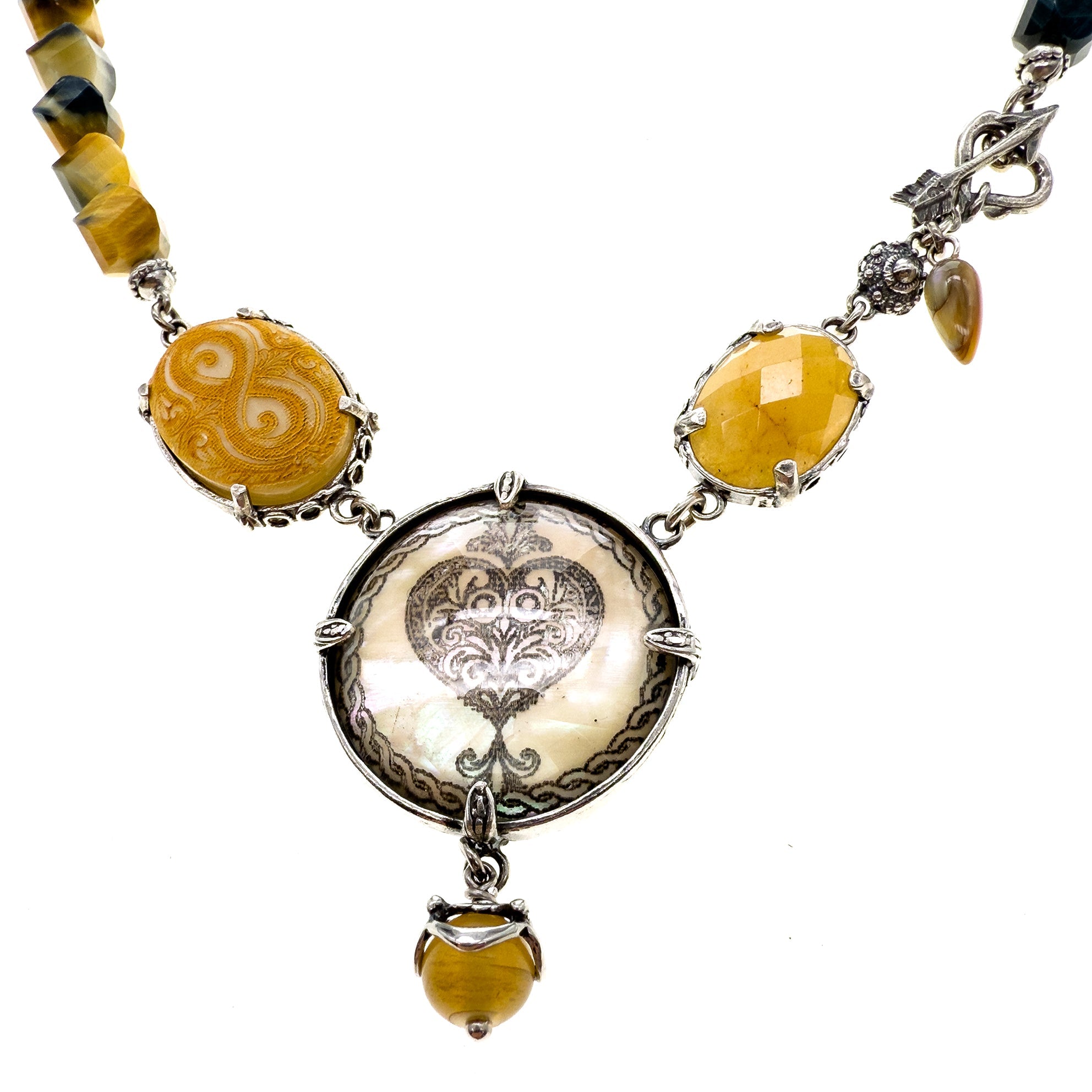 Heart Of Gold Necklace – Sterling Silver – Gem Kingdom