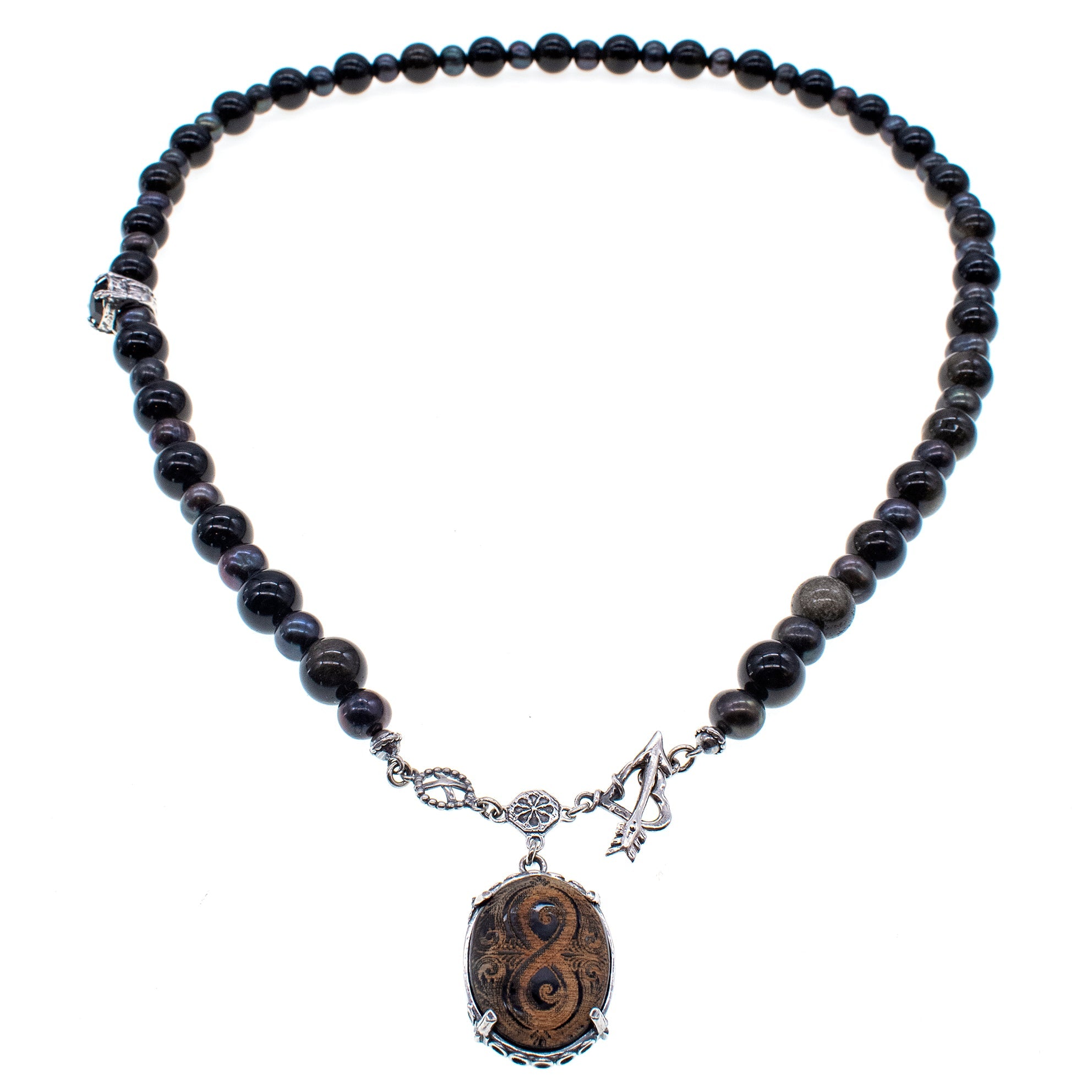 Eternal Midnight Necklace – Sterling Silver – Gem Kingdom