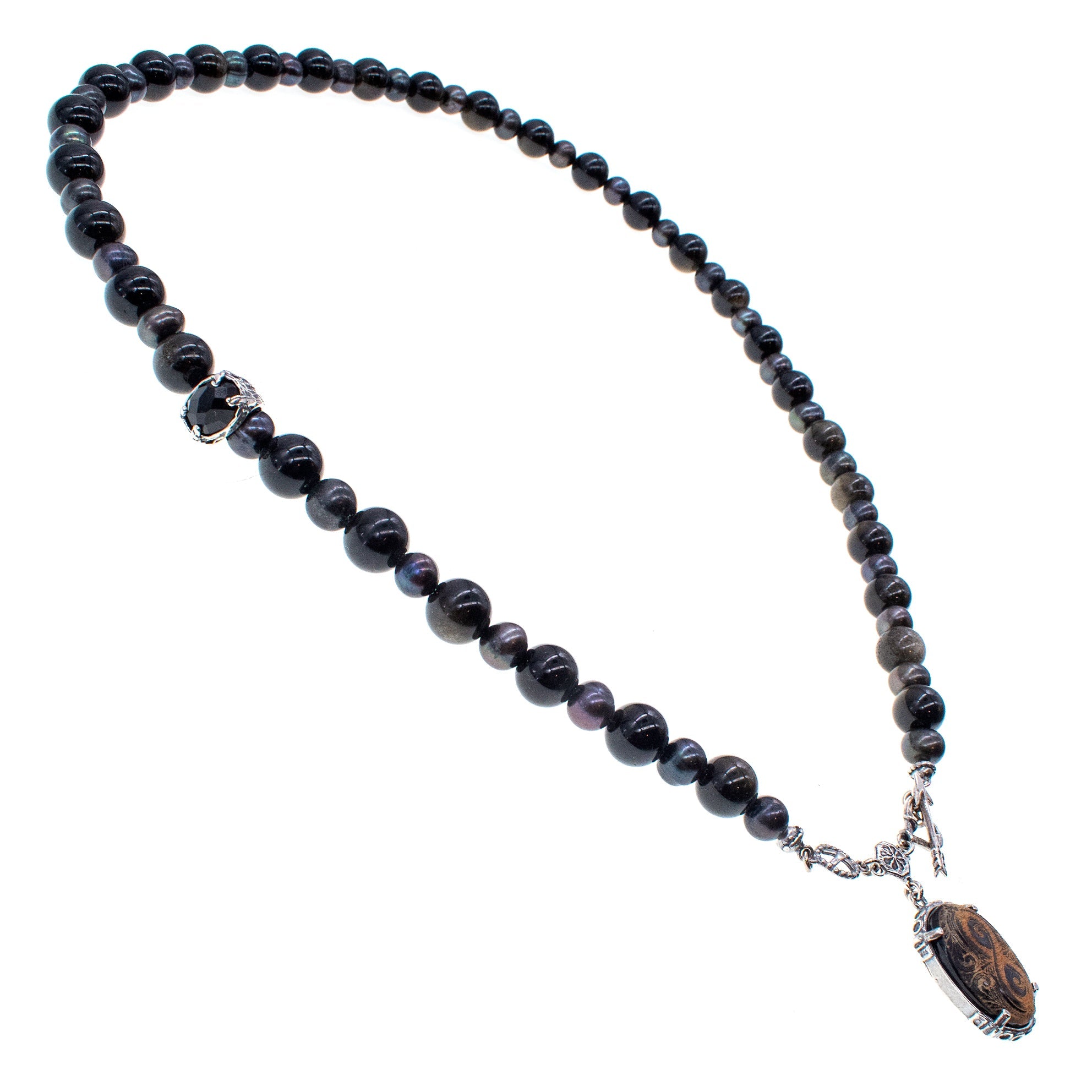 Eternal Midnight Necklace – Sterling Silver – Gem Kingdom