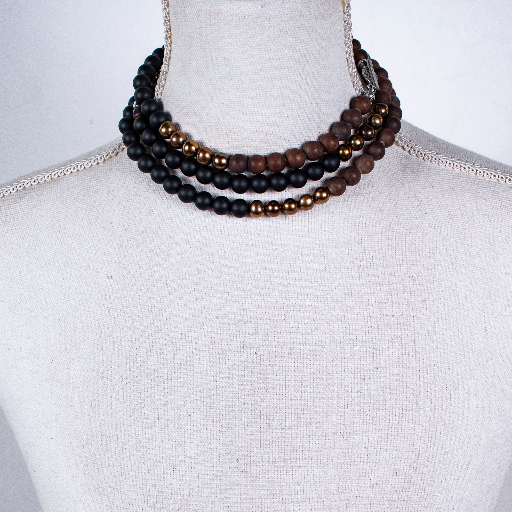 Mashan Jade & Black Matte Onyx Extra Long Necklace – Sterling Silver – Gem Kingdom