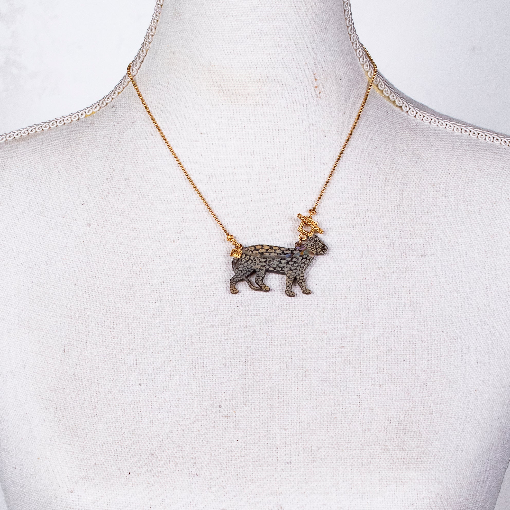 Gold Panther Necklace – Gold Plated – Gem Kingdom