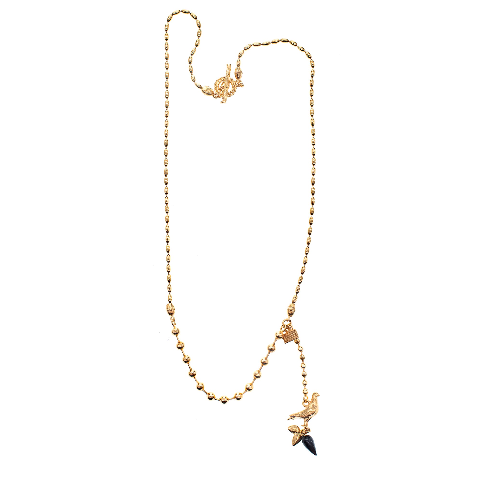 Duif Ketting Zwarte Druppel