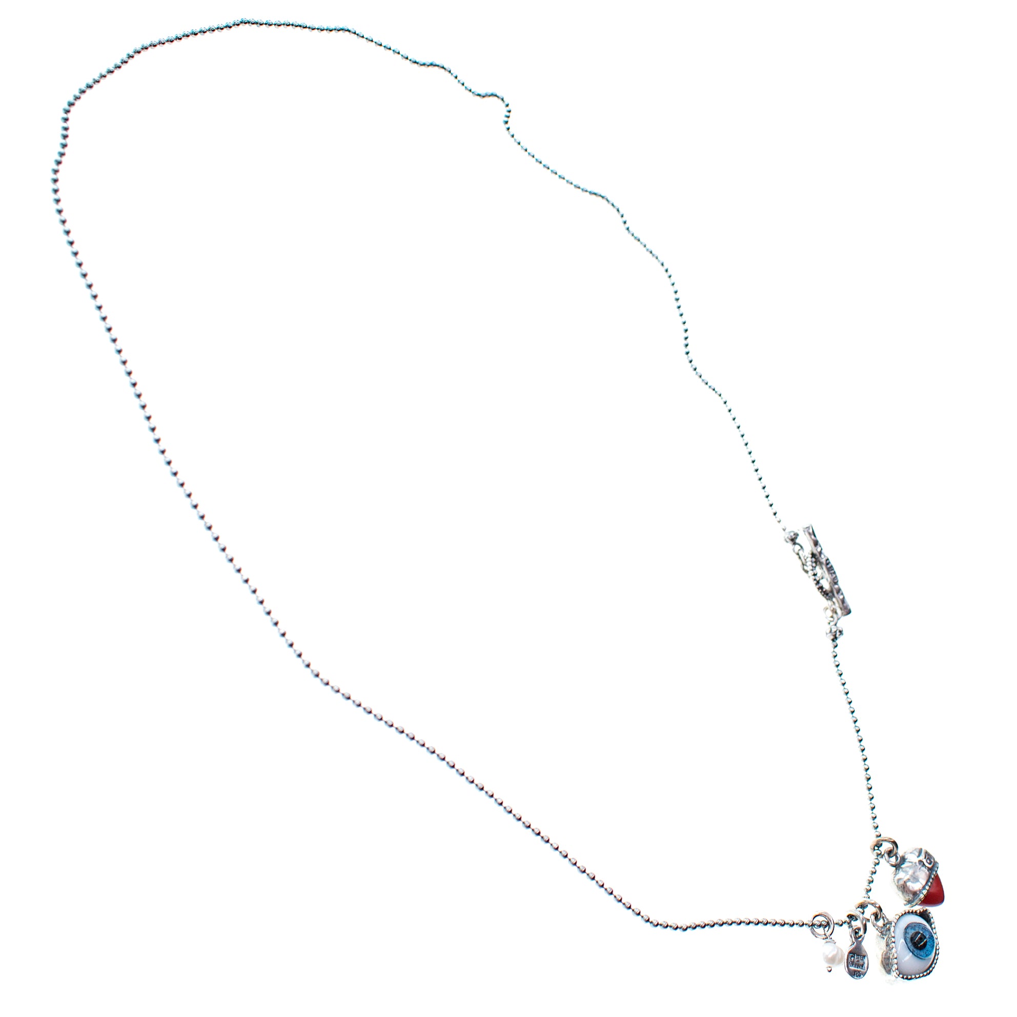 Blue Eye Love You Necklace