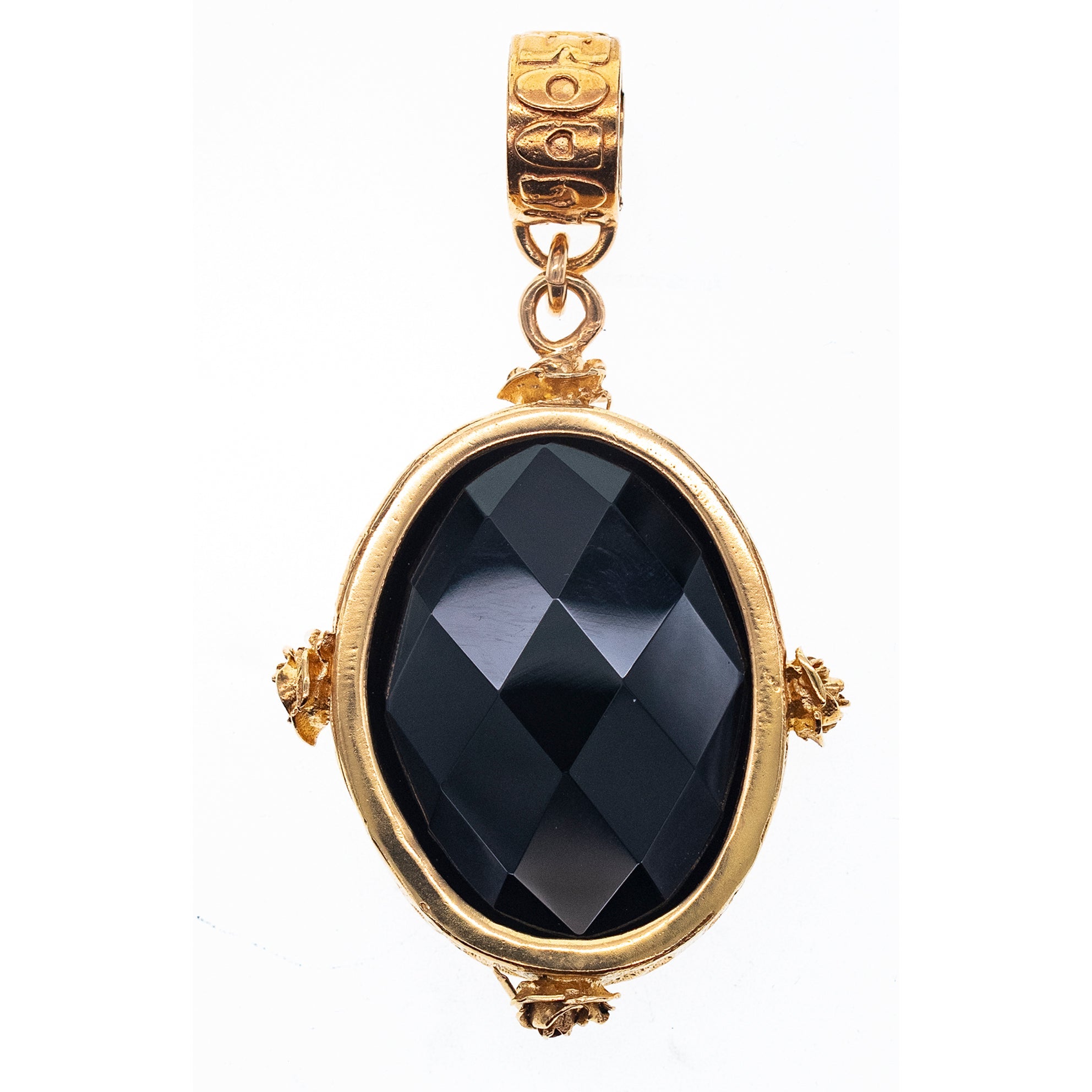 Nike Cameo Reversible Pendant – Gold Plated – Gem Kingdom