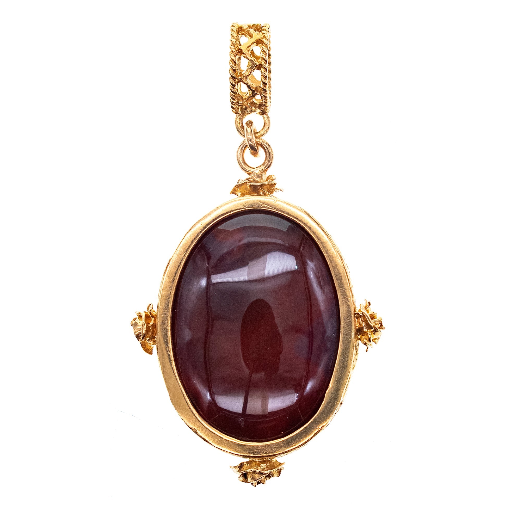 Maltese Cross Reversible Pendant – Gold Plated – Gem Kingdom