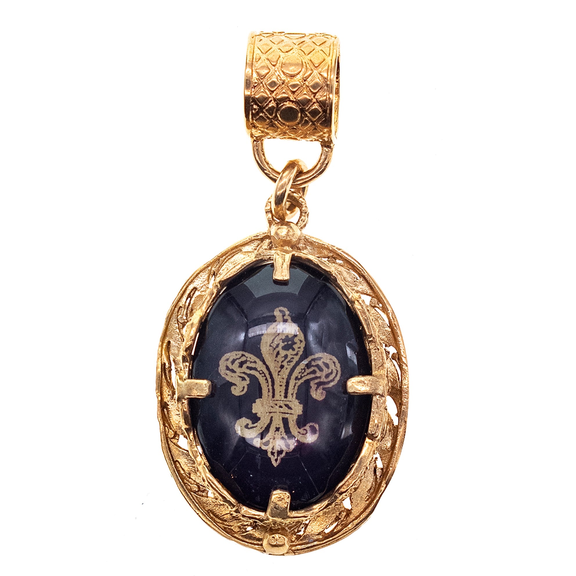 Fleur-De-Lis Pendant – Gold Plated – Gem Kingdom