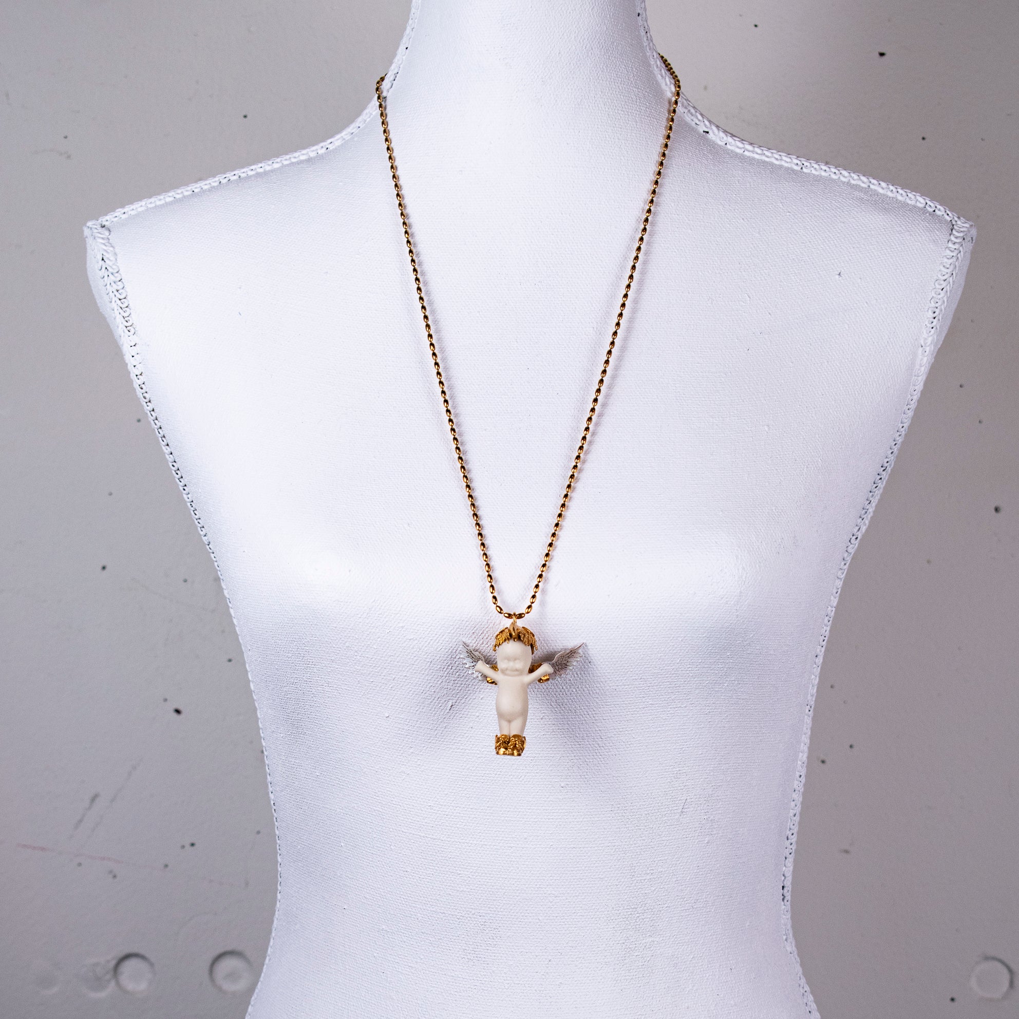 "Phoenix" Ketting Wit En Goud