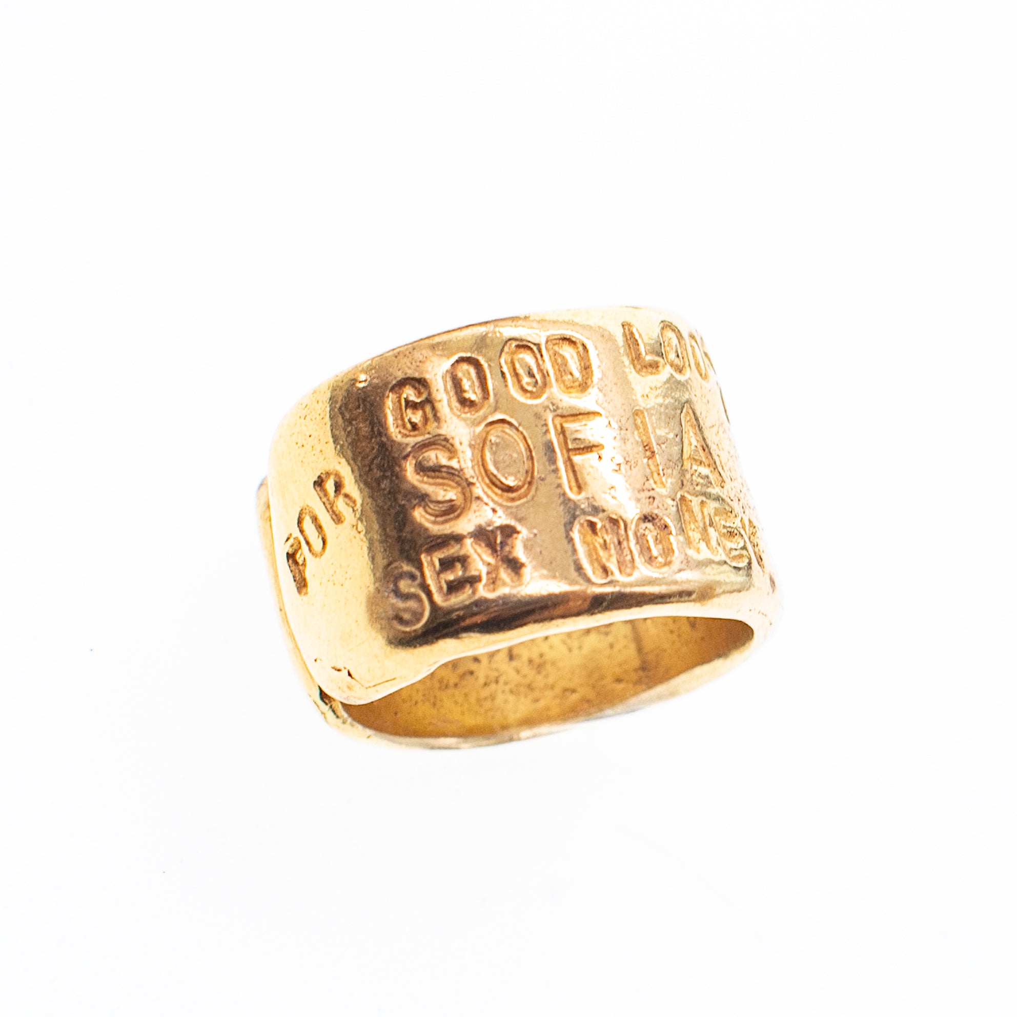 Verguld Good Luck Ring