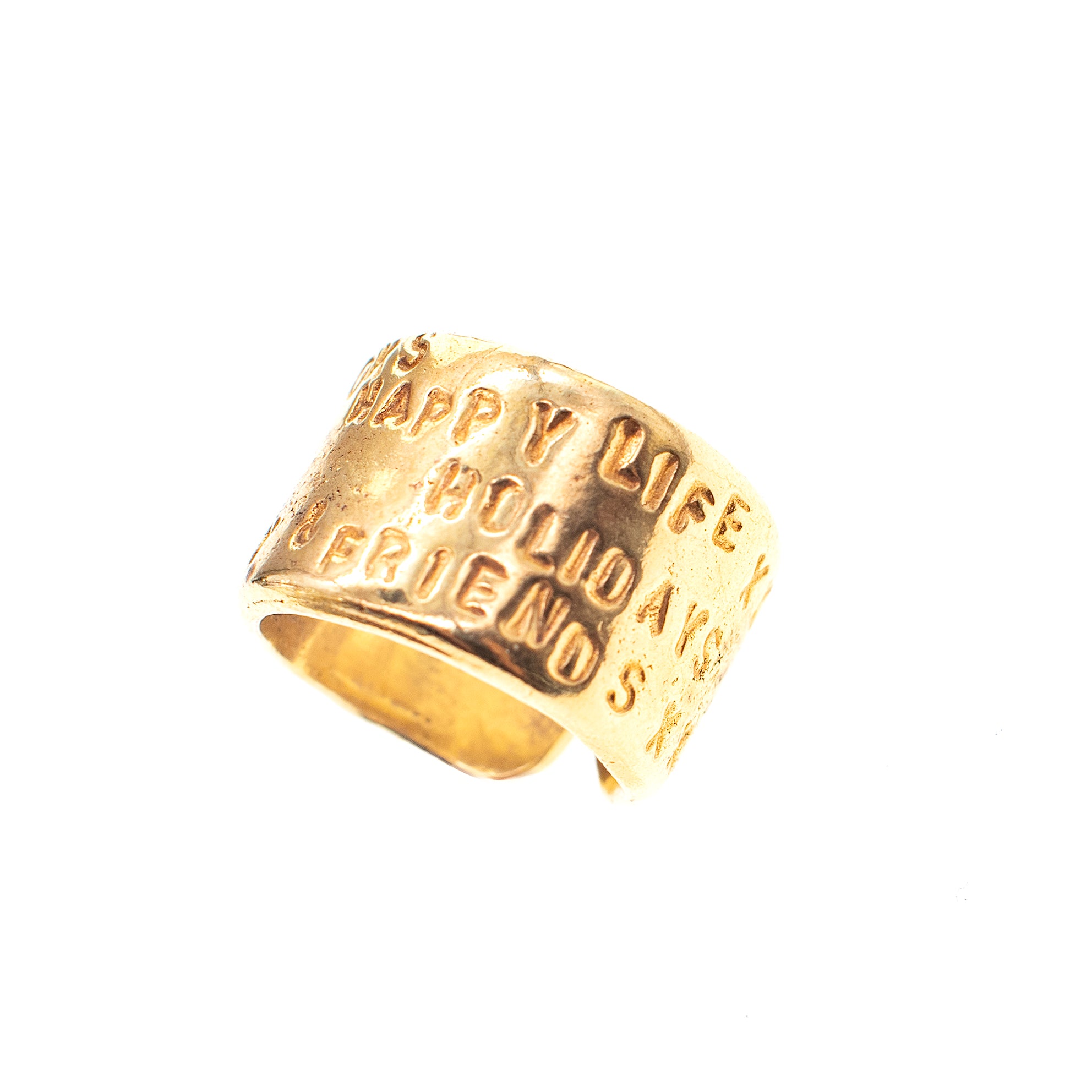 Gold Plated Good Luck Ring