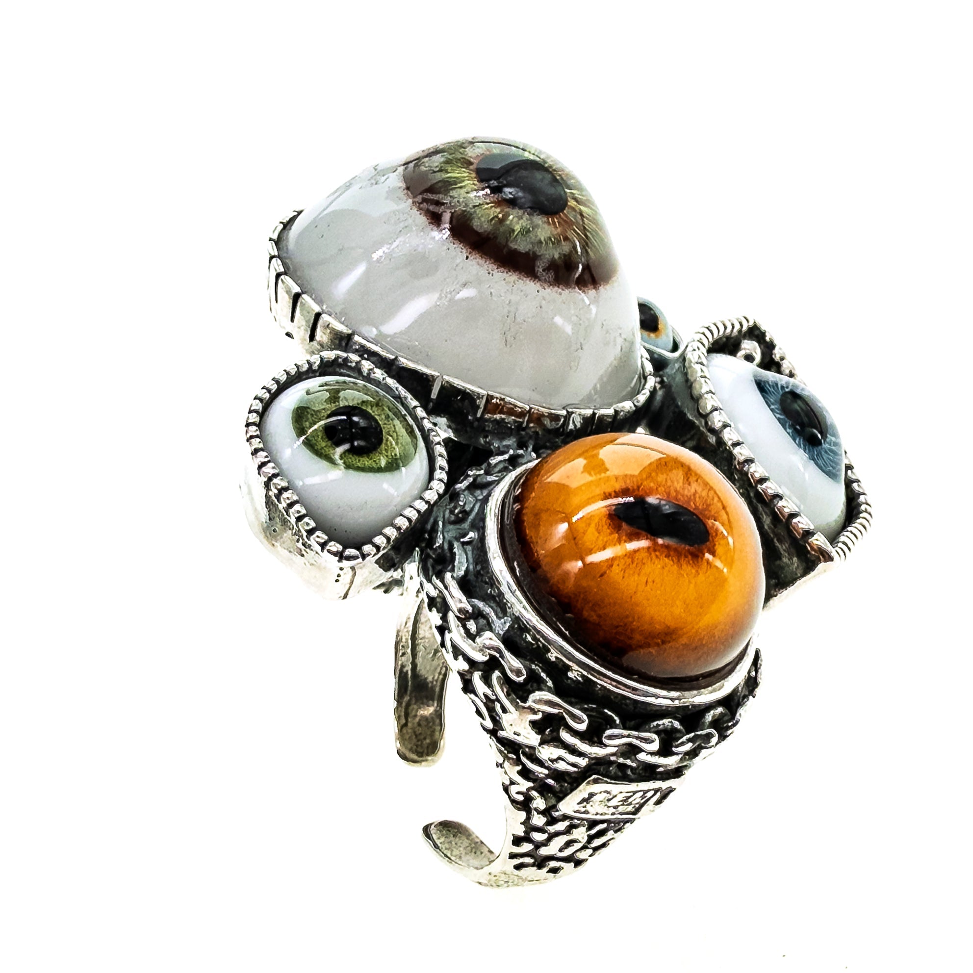 Eye Love You Statement Ring – Sterling Silver – Gem Kingdom