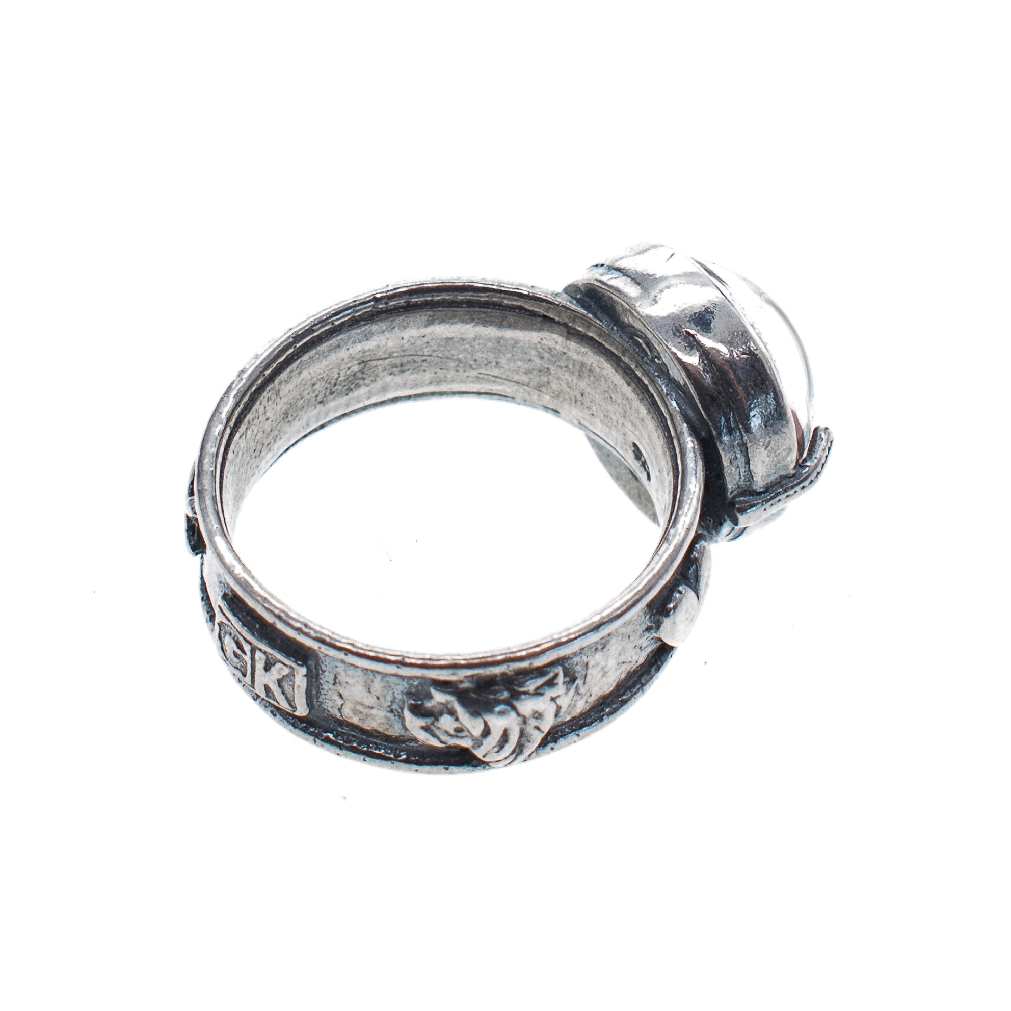 Pink Intaglio Ring – Sterling Silver – Gem Kingdom