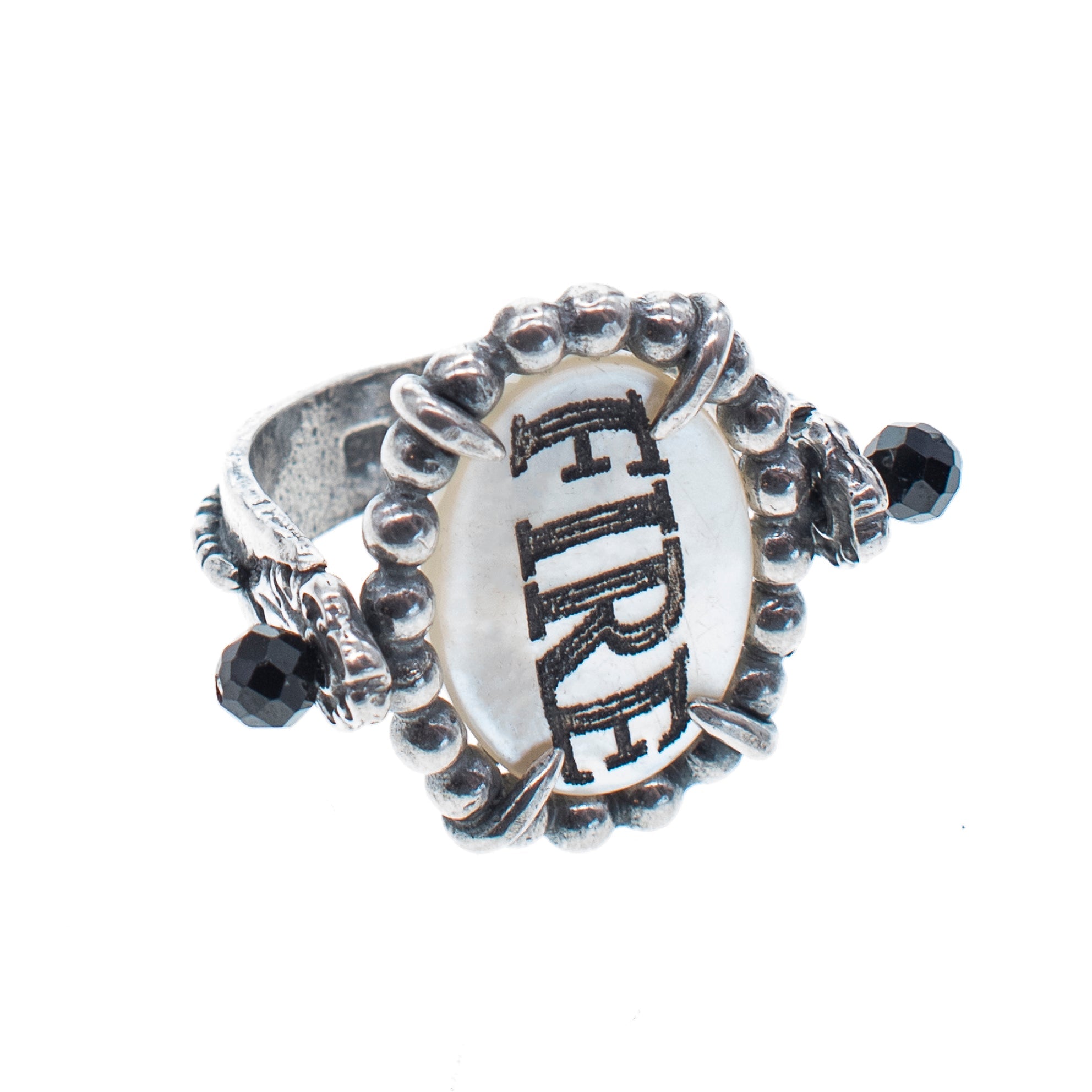 White Fire & Desire Flip Ring – Sterling Silver – Gem Kingdom